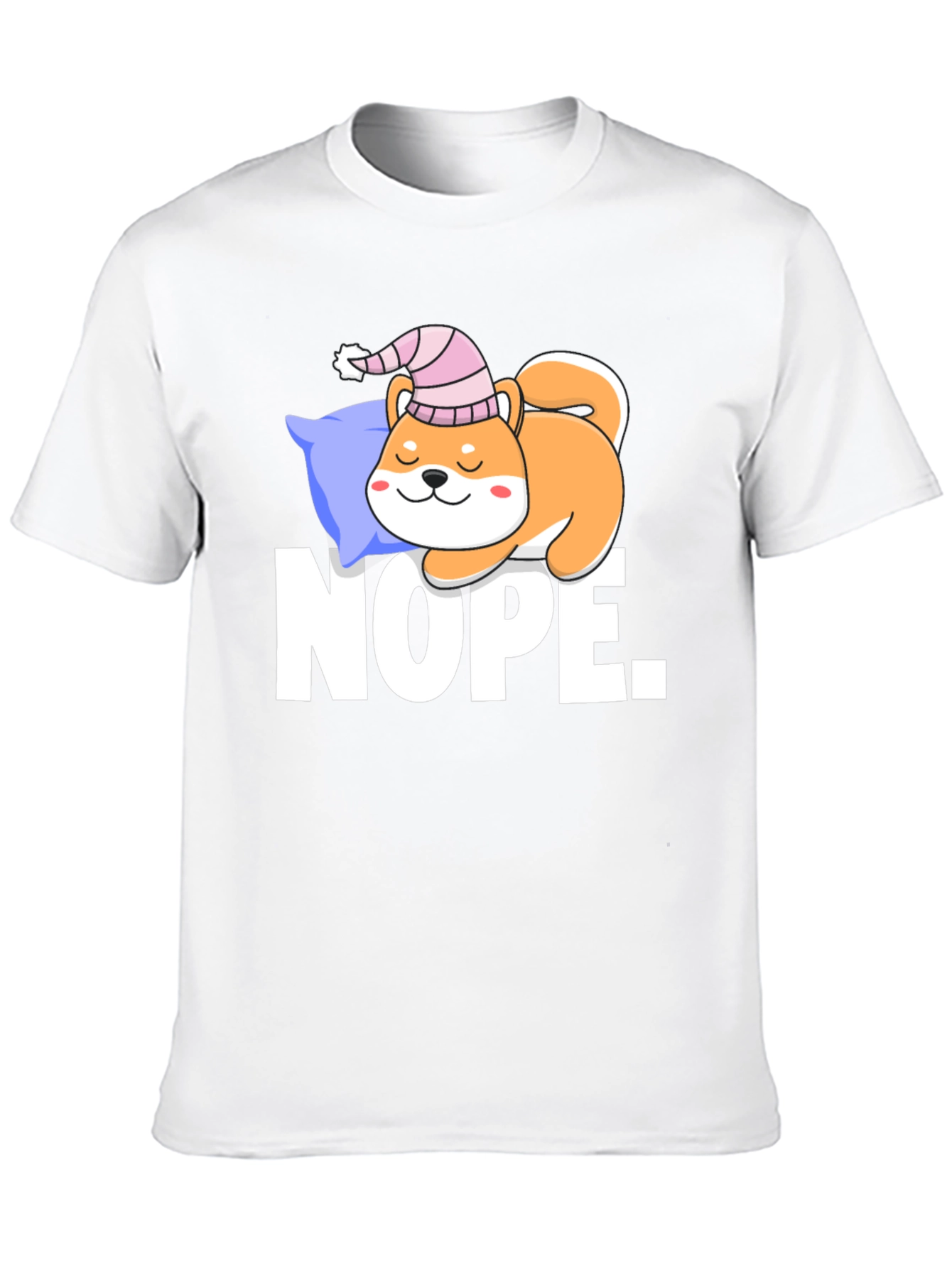 Nope. Shiba Inu Sleeping T-Shirt