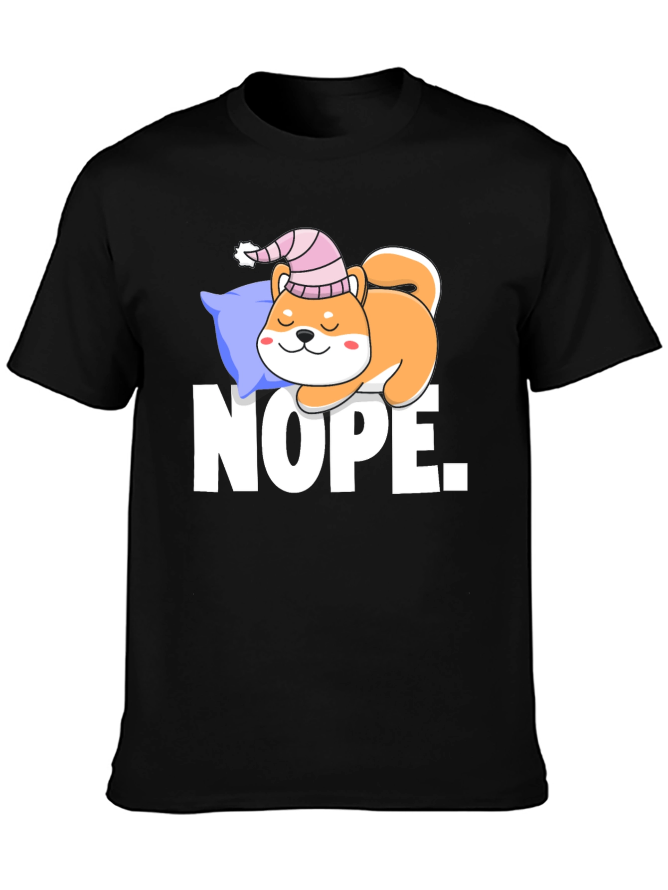 Nope. Shiba Inu Sleeping T-Shirt