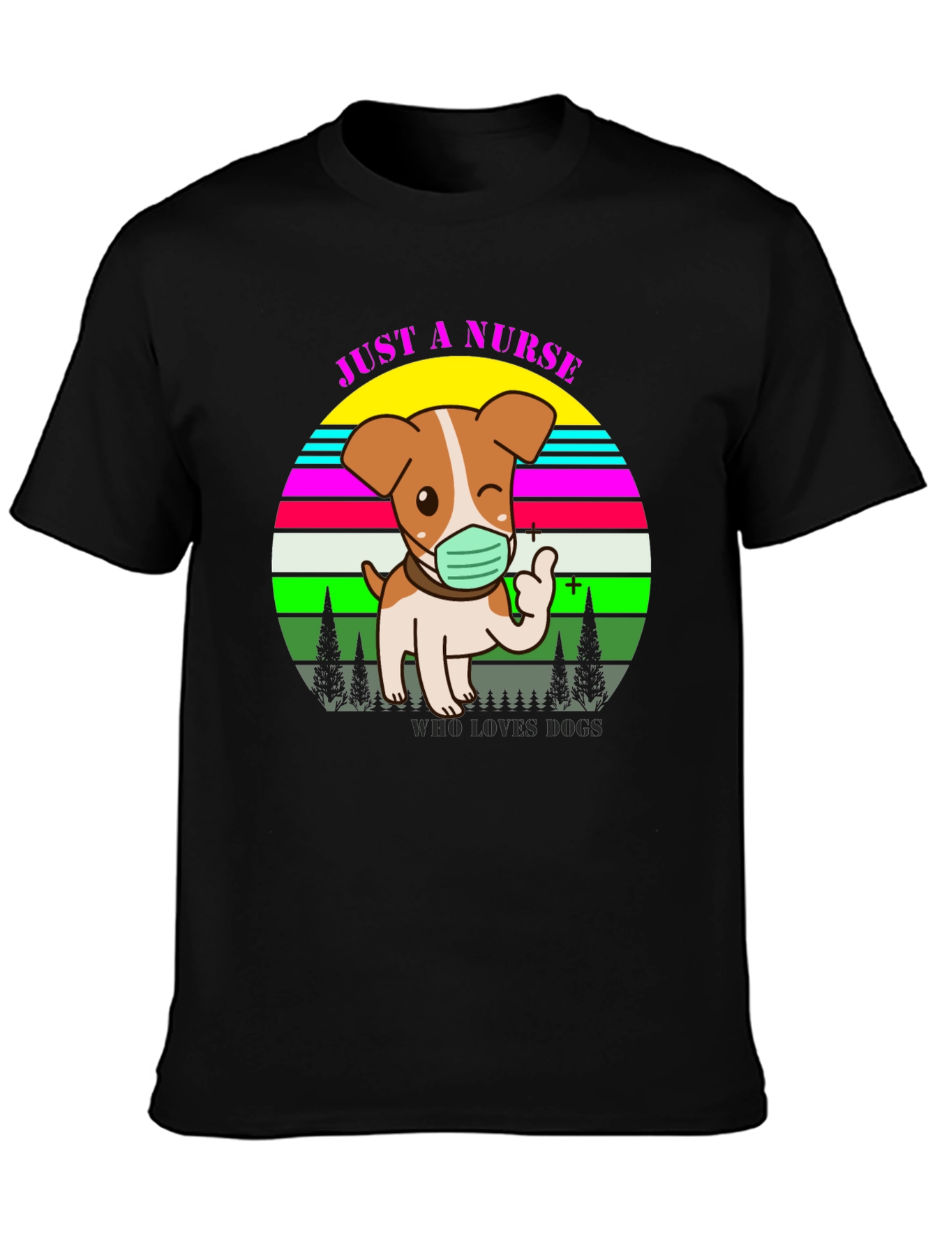 Just a Nurse Who Loves Dogs T-Shirt