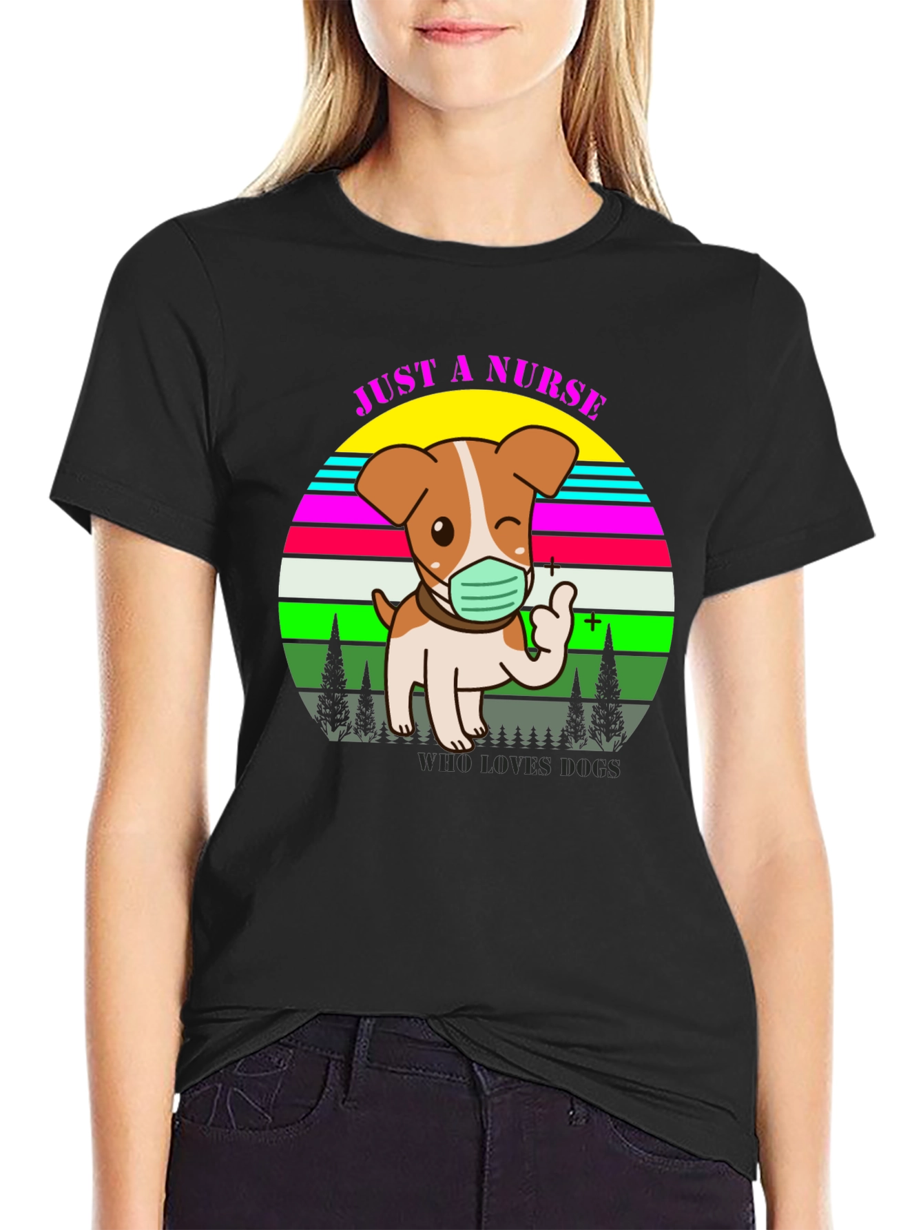 Just a Nurse Who Loves Dogs T-Shirt