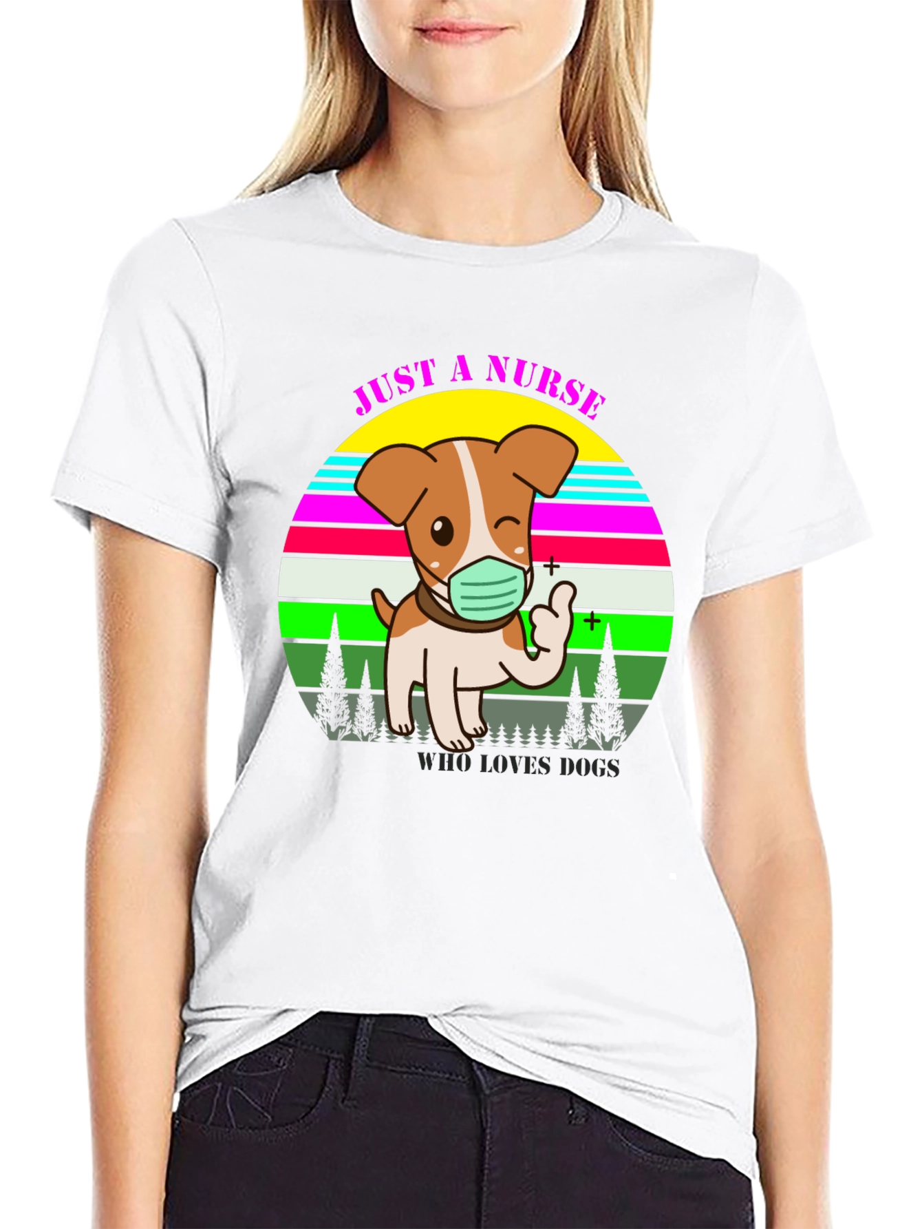 Just a Nurse Who Loves Dogs T-Shirt