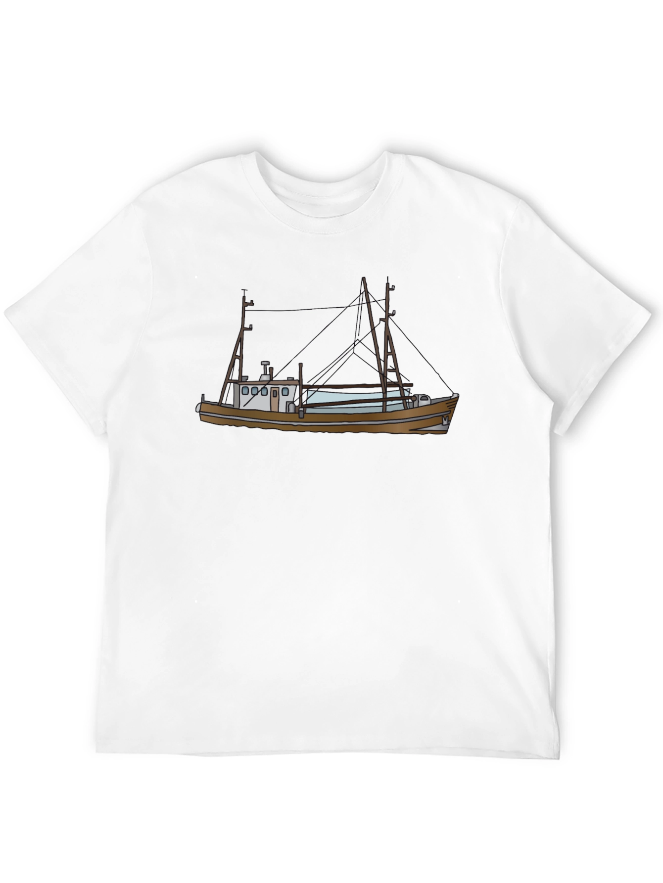 Boat Graphic T-Shirt - Black Tee