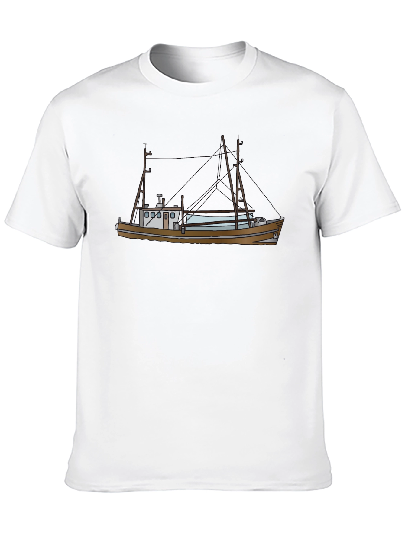 Boat Graphic T-Shirt - Black Tee
