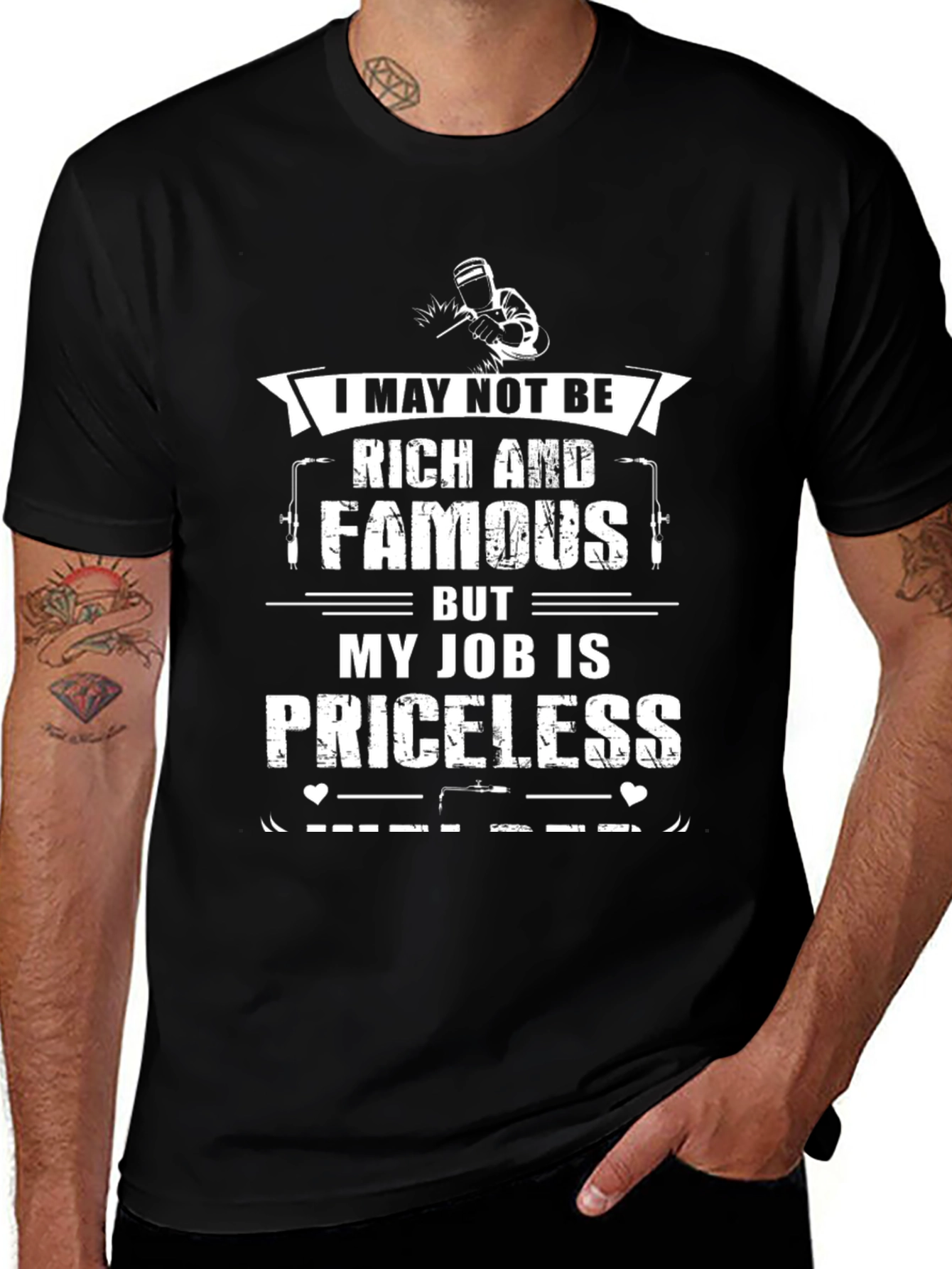 Priceless Job T-Shirt - Black Graphic Tee