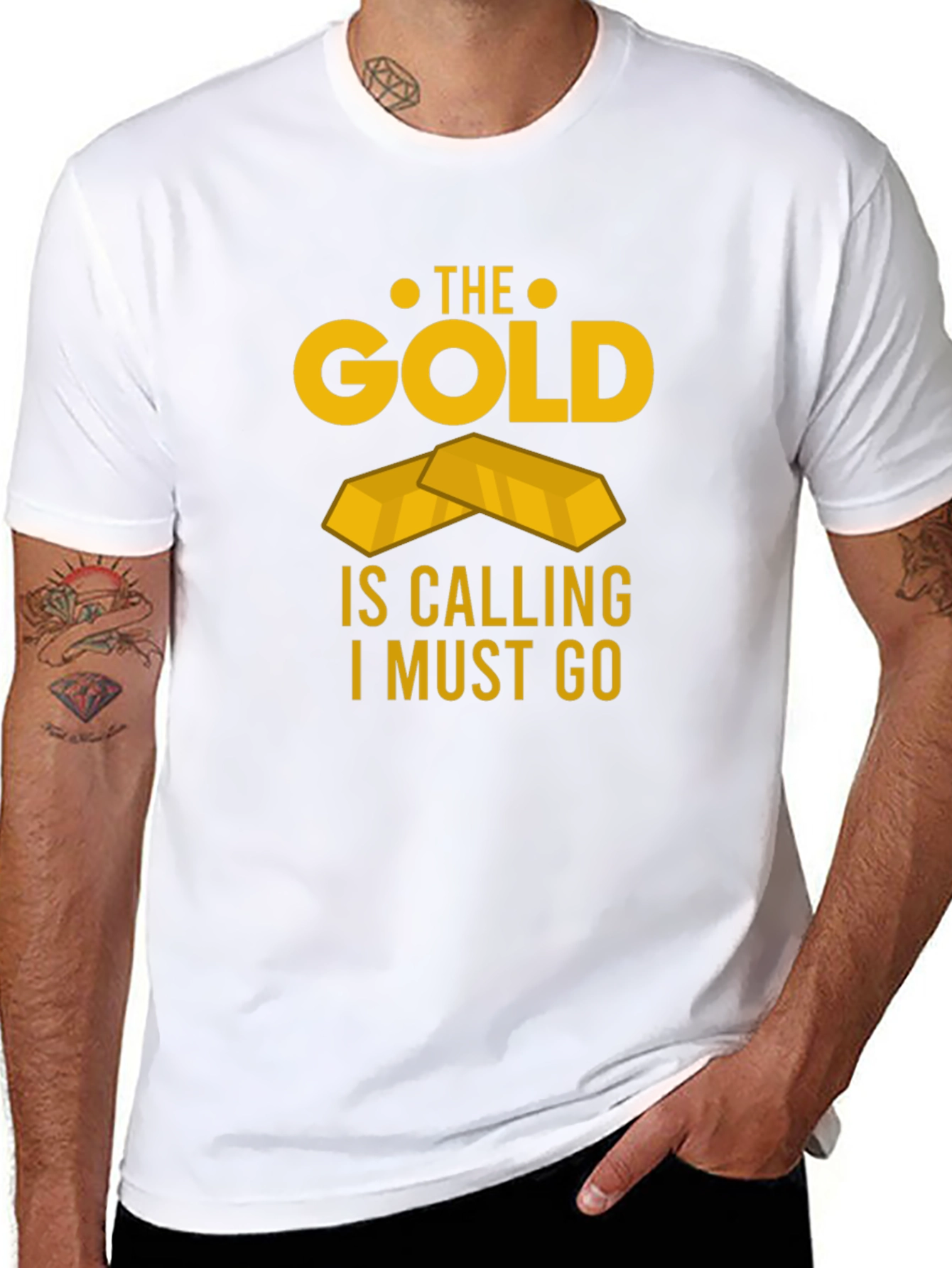 The Gold Is Calling Mens T-Shirt