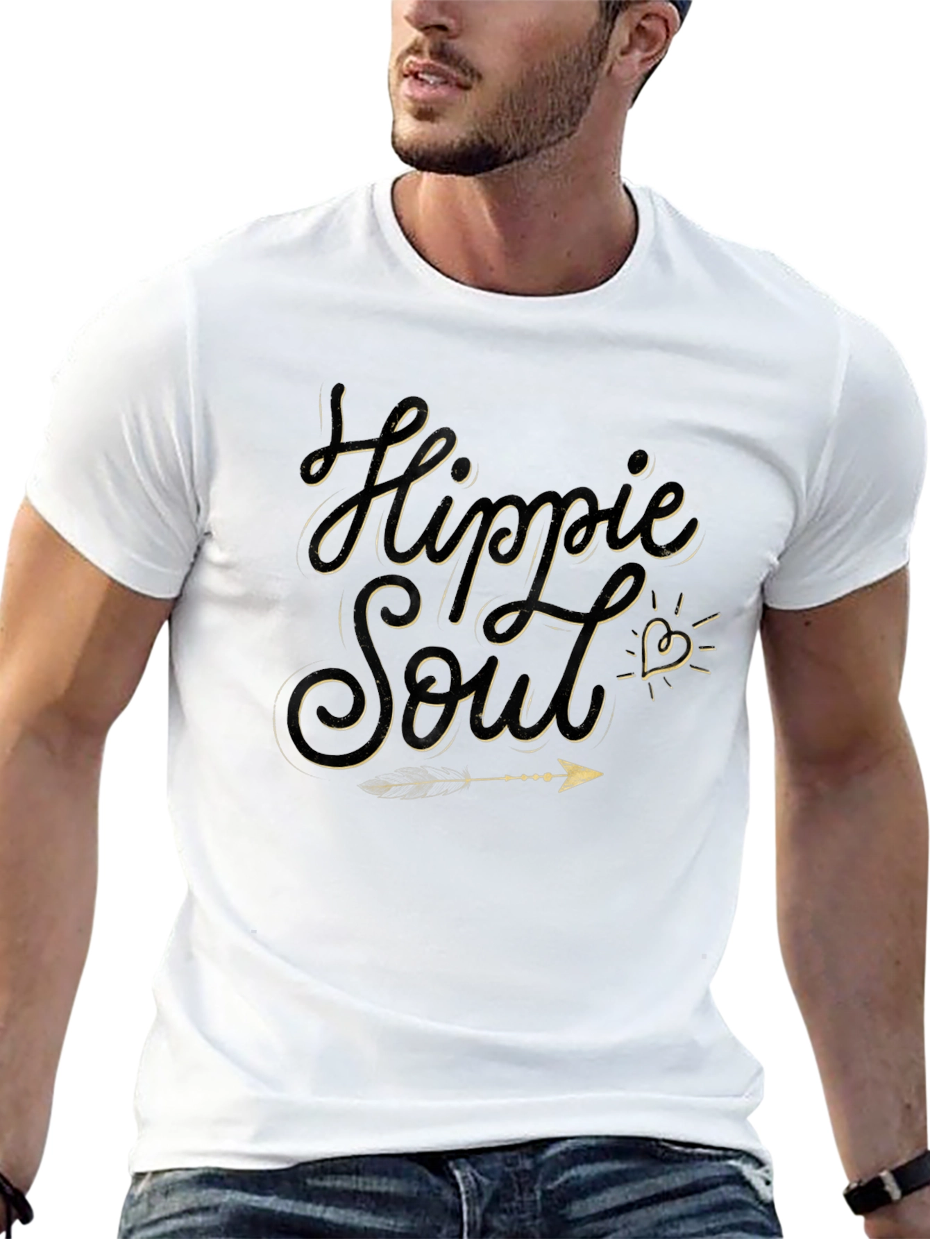 Hippie Soul Graphic Tee - Trendy Casual Wear