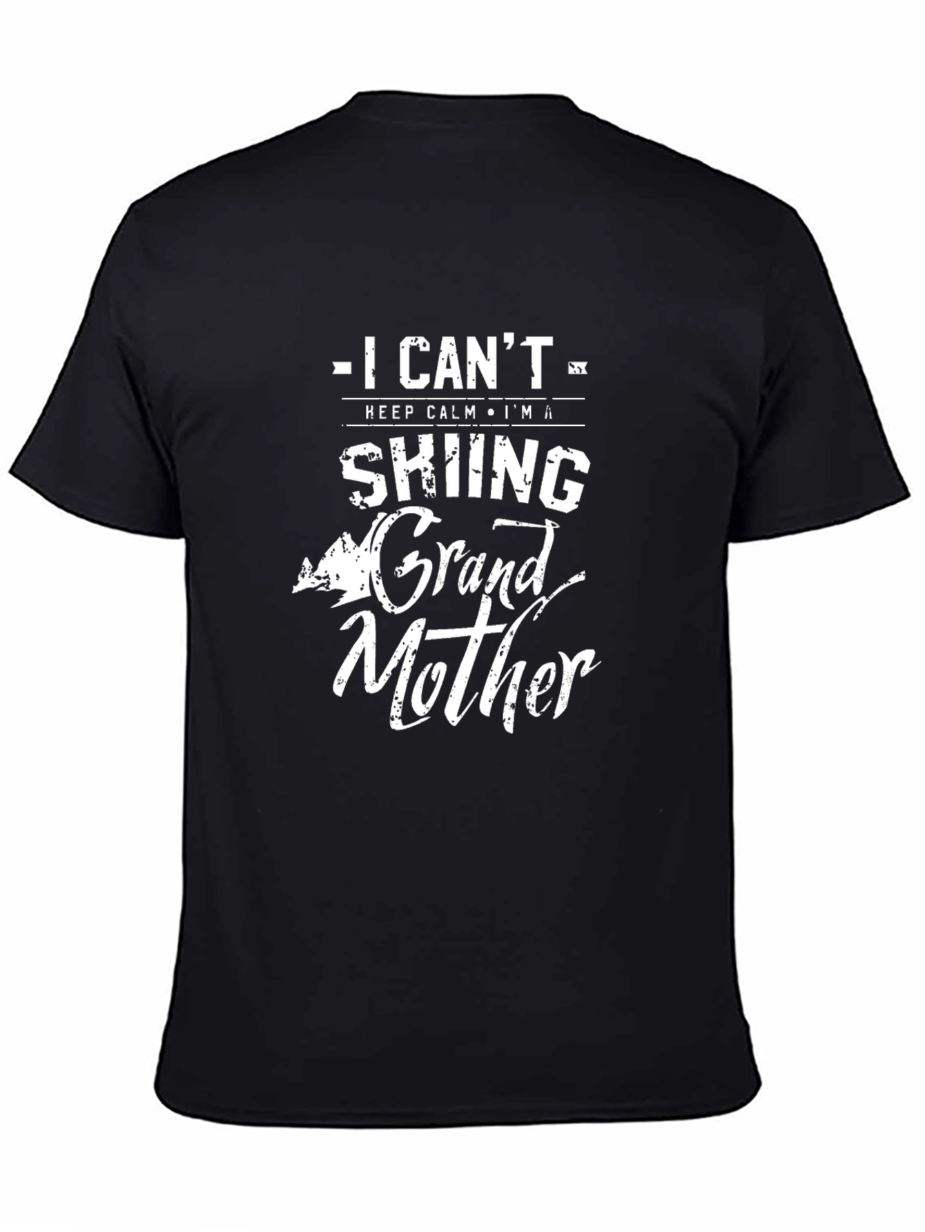 Skiing Grandmother T-Shirt - I Cant Keep Calm
