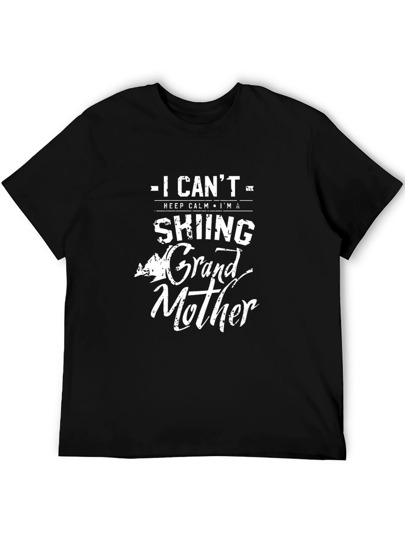 Skiing Grandmother T-Shirt - I Cant Keep Calm