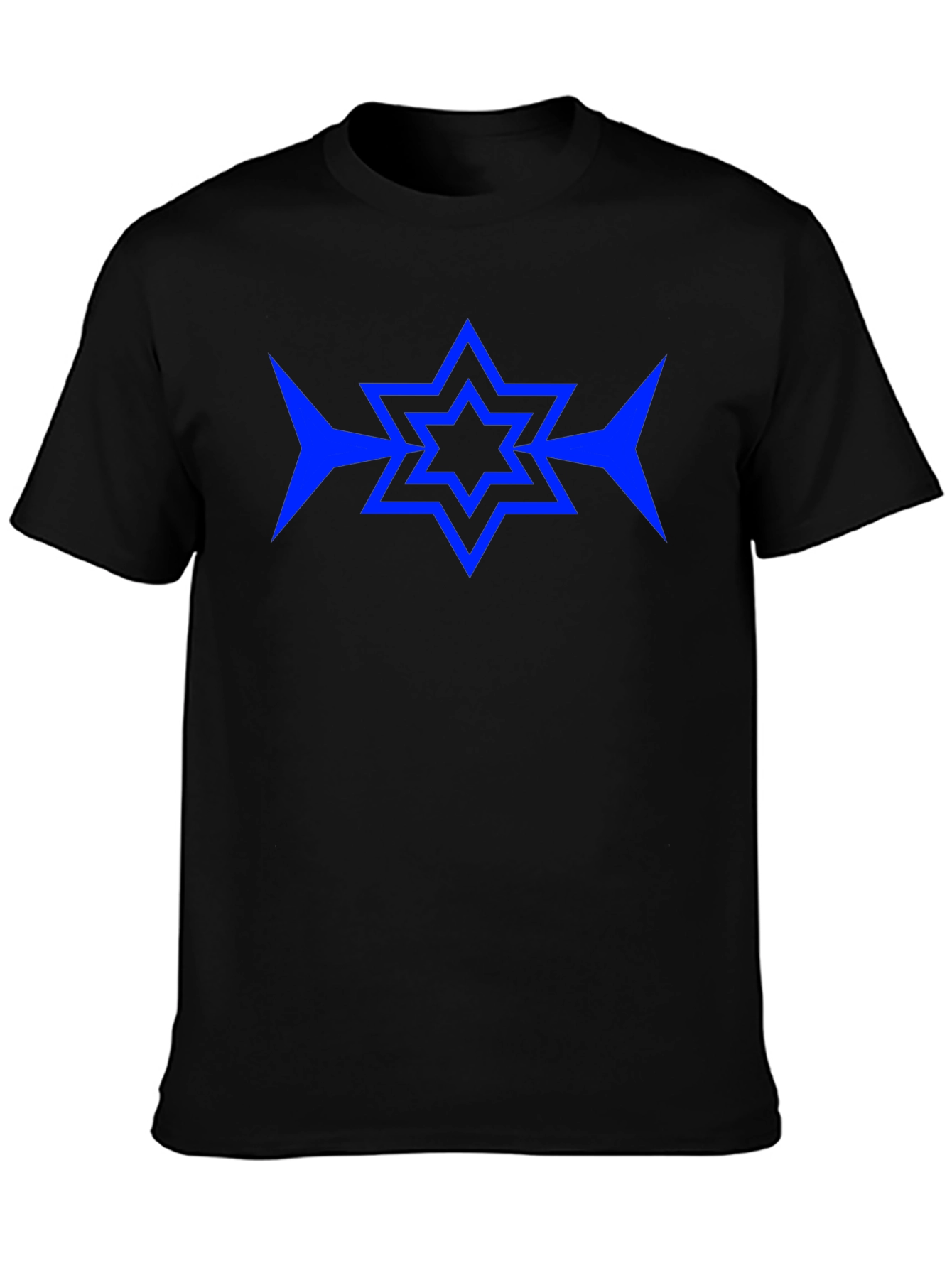Star Design Black T-Shirt