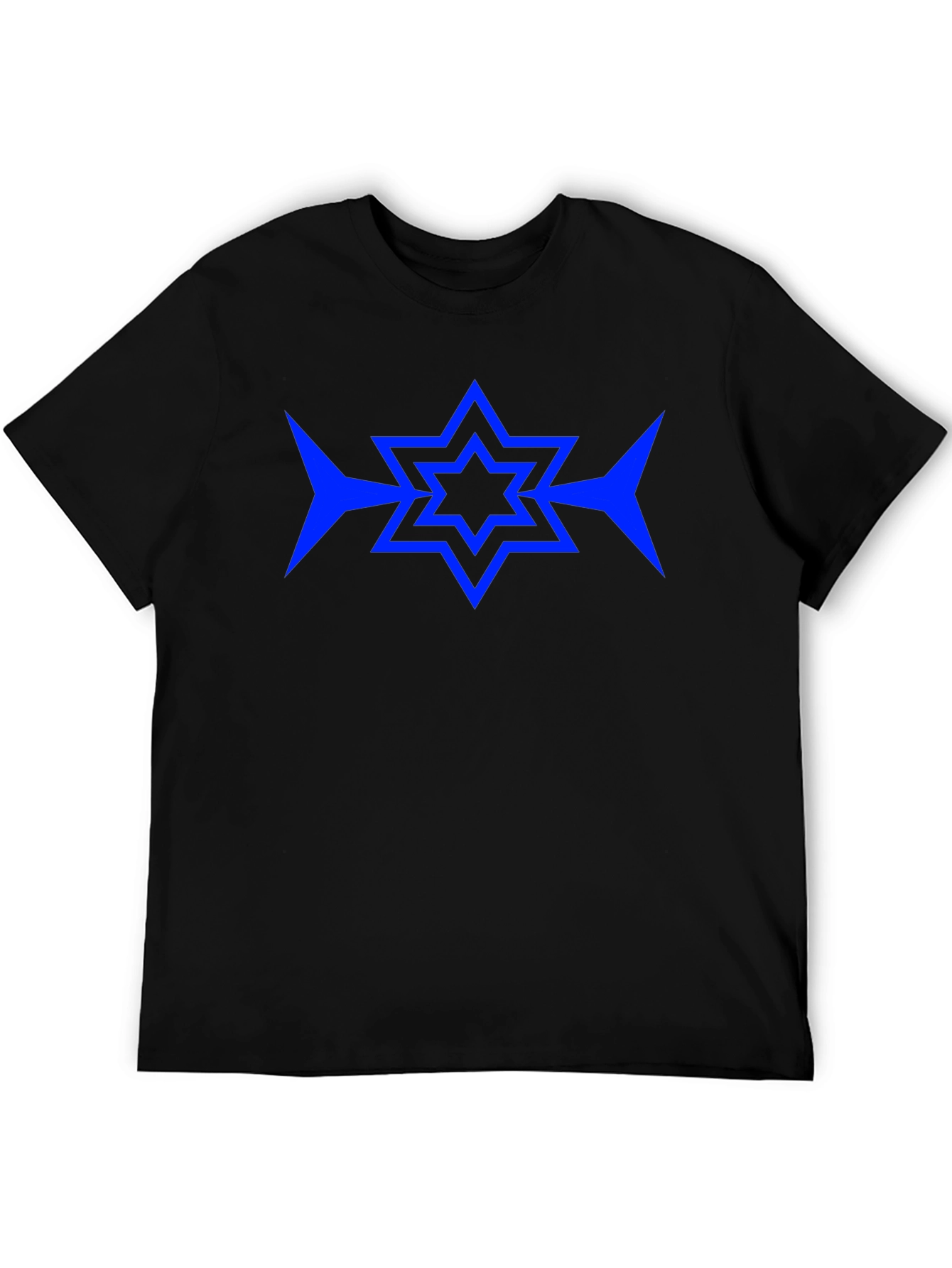 Star Design Black T-Shirt