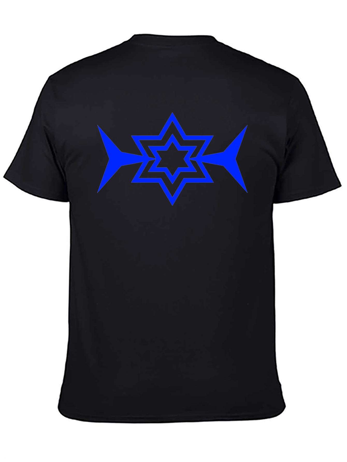 Star Design Black T-Shirt