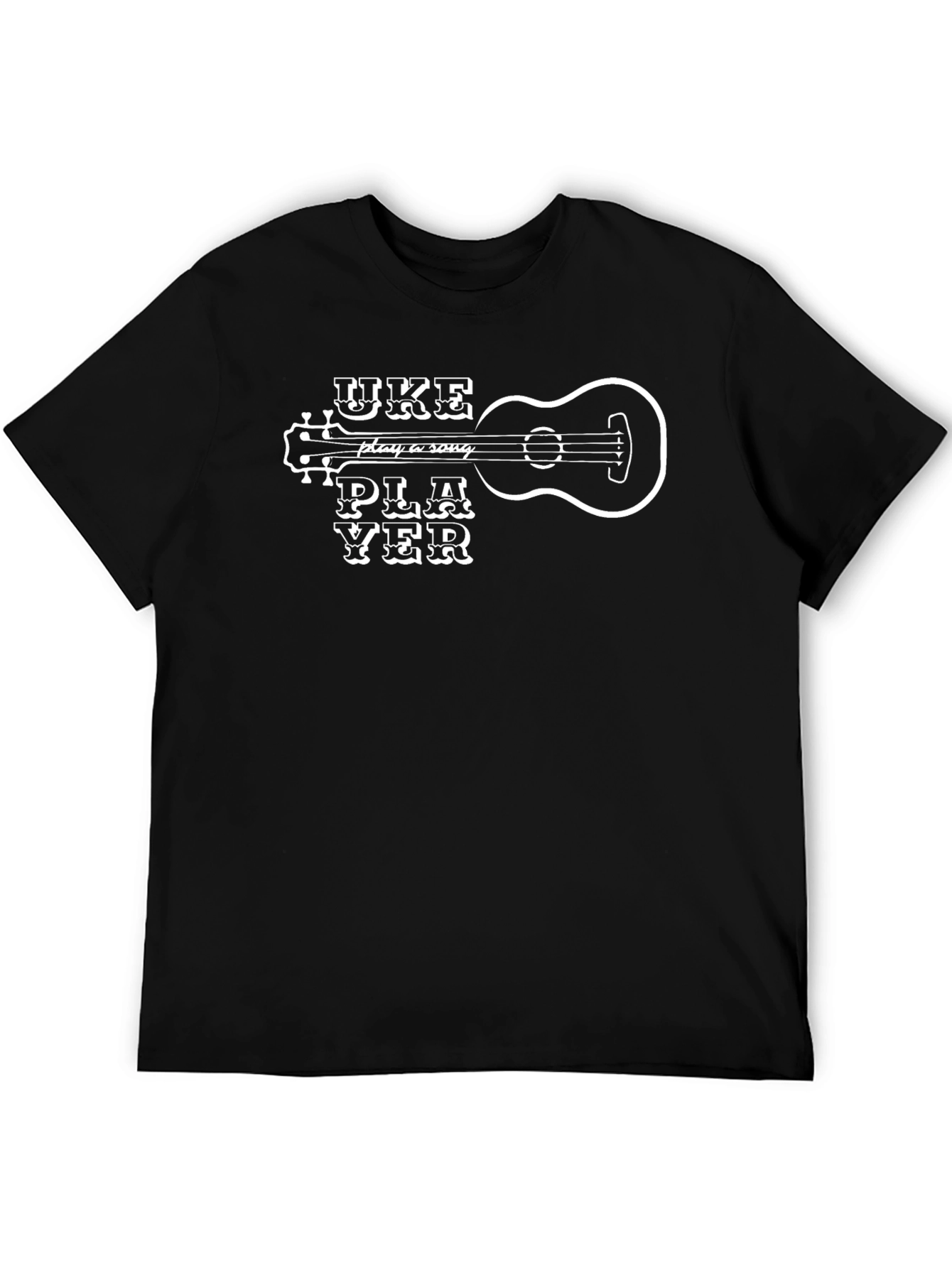 Uke Player Graphic T-Shirt - Ukulele Lover Tee