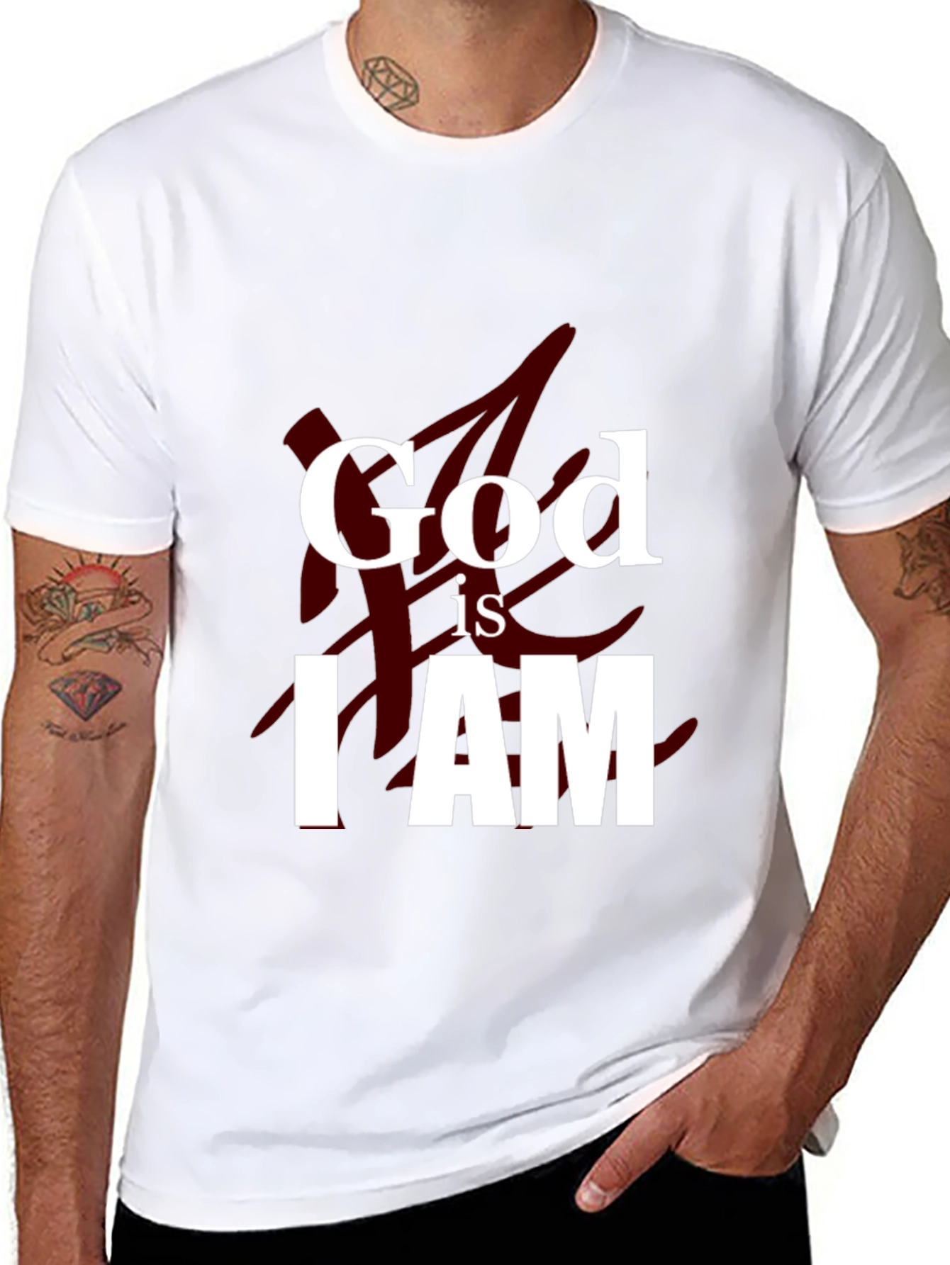 God is I AM Graphic Tee - Black