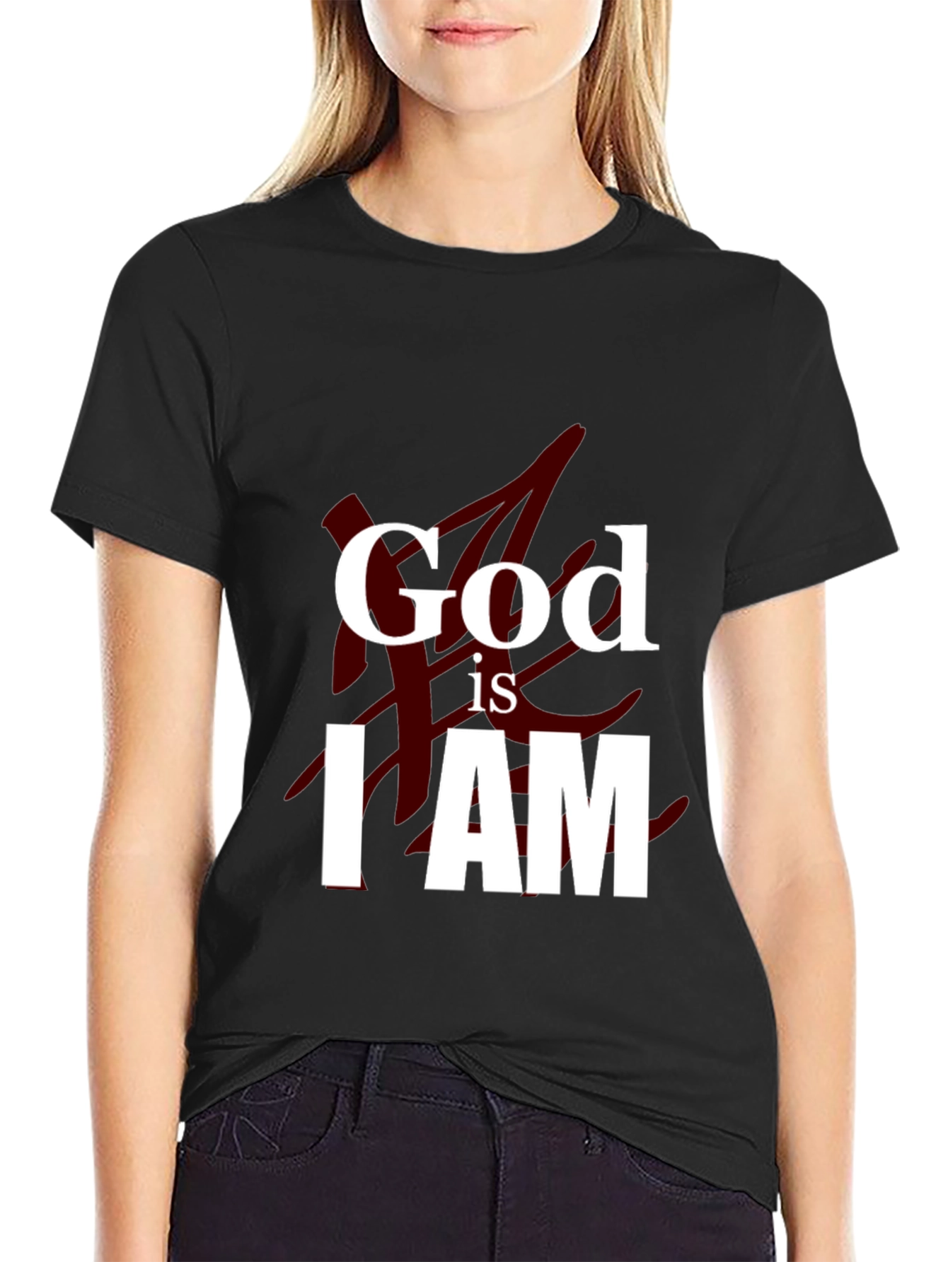 God is I AM Graphic Tee - Black