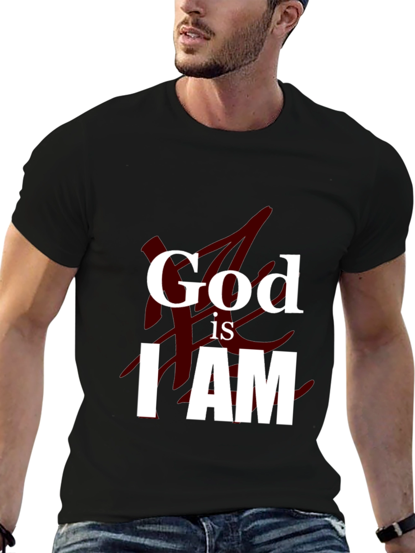 God is I AM Graphic Tee - Black