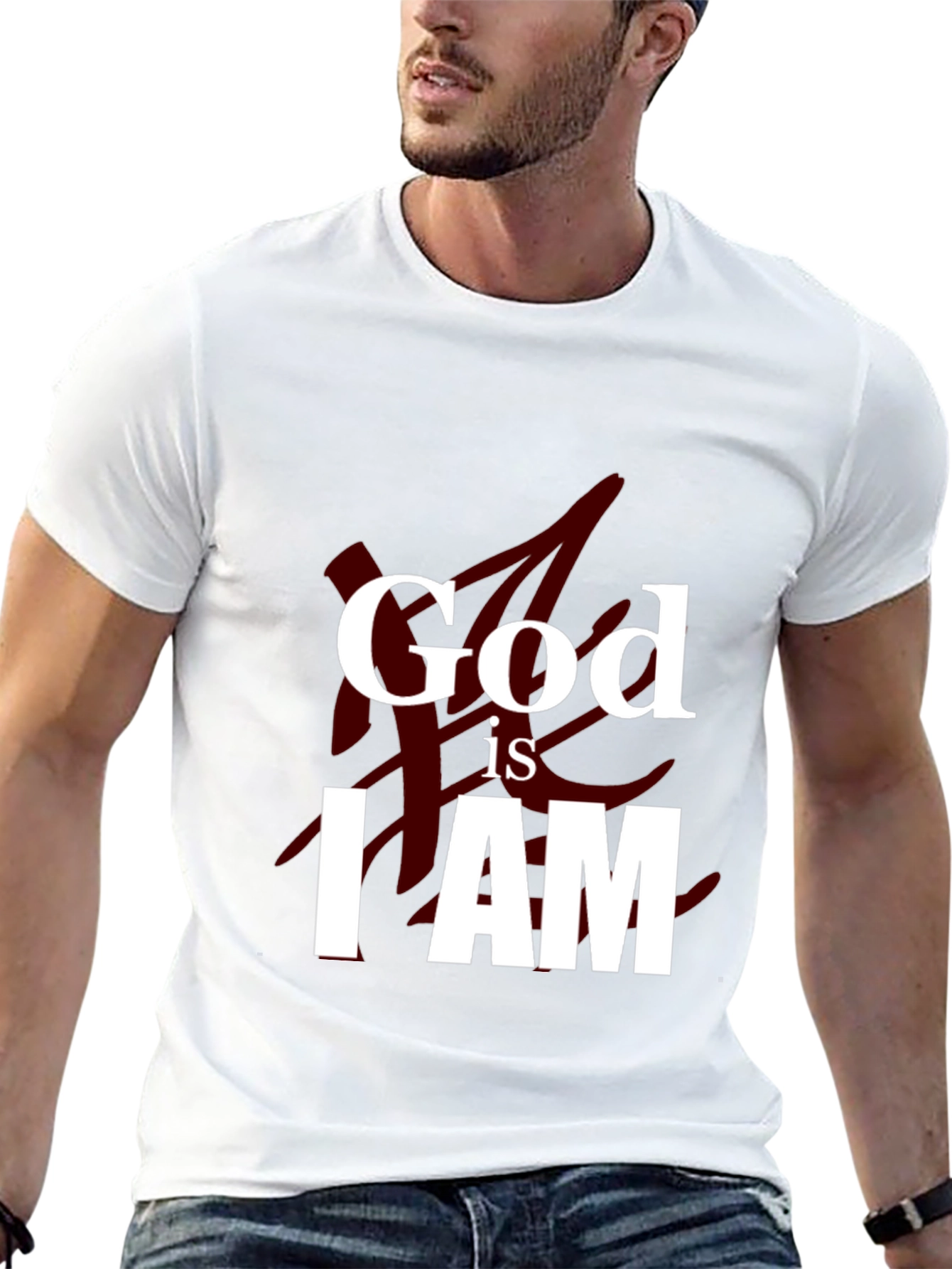 God is I AM Graphic Tee - Black