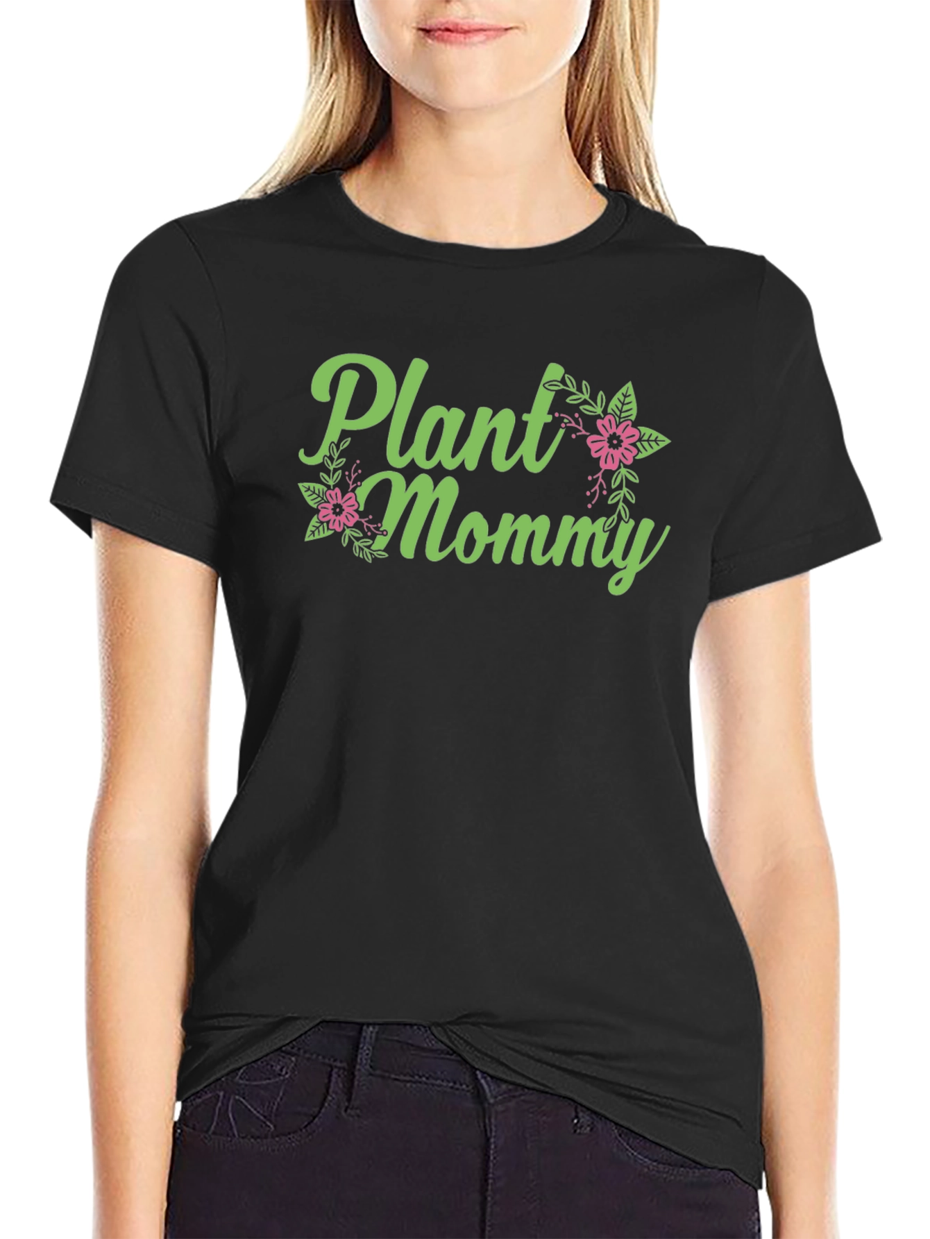 Plant Mommy Graphic Tee - Black Unisex T-Shirt