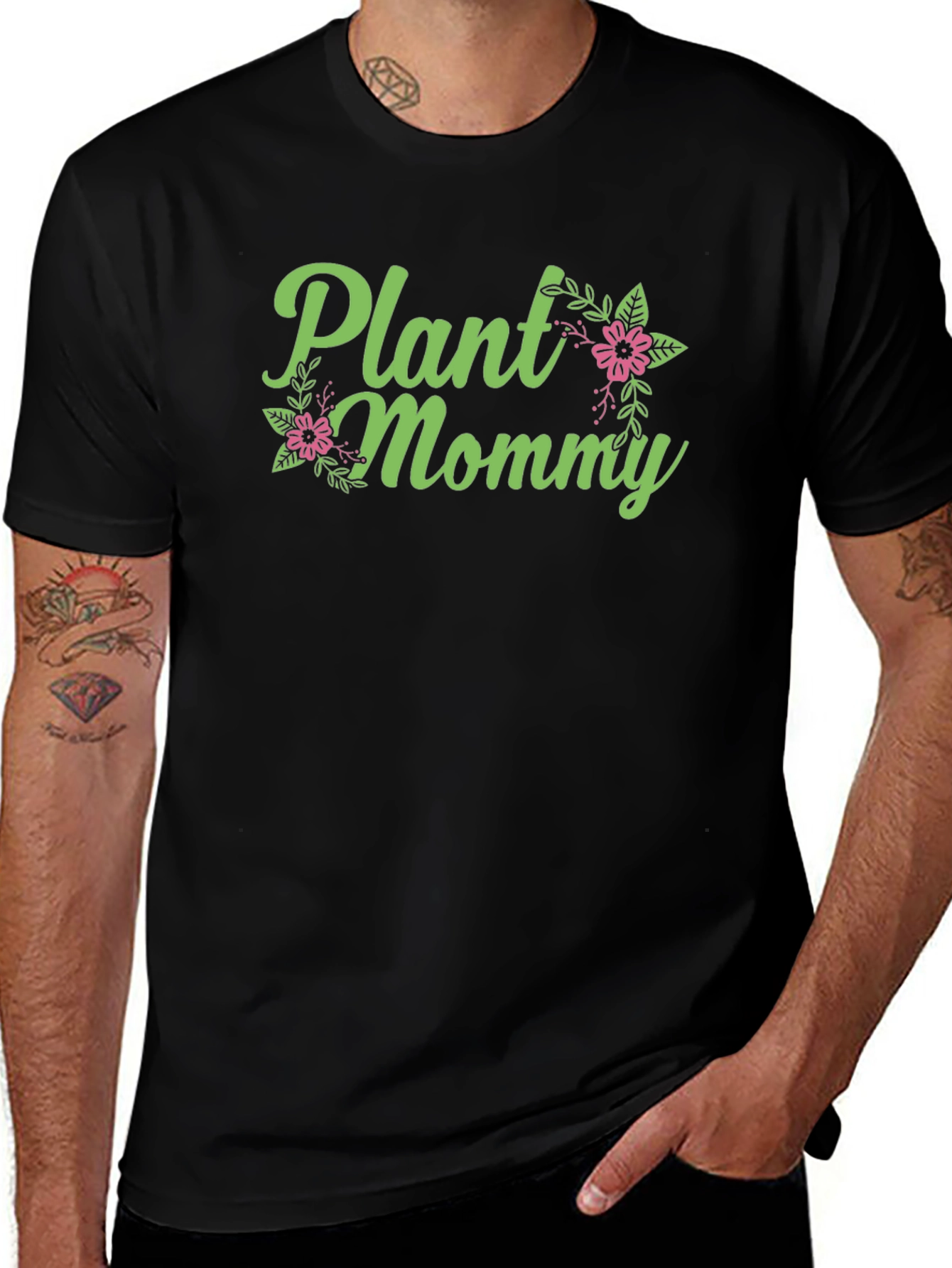 Plant Mommy Graphic Tee - Black Unisex T-Shirt