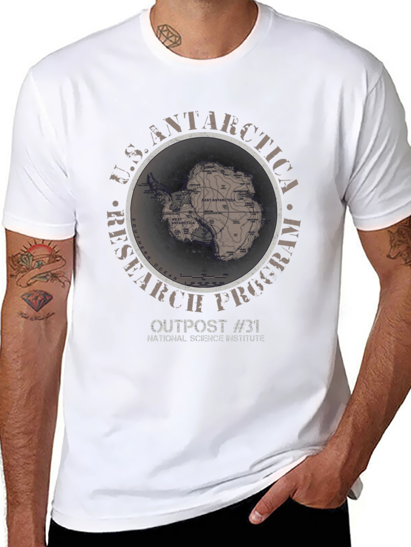 U.S. Antarctica Research Program Outpost #31 T-Shirt