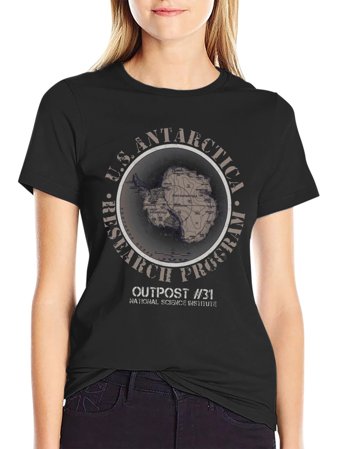 U.S. Antarctica Research Program Outpost #31 T-Shirt