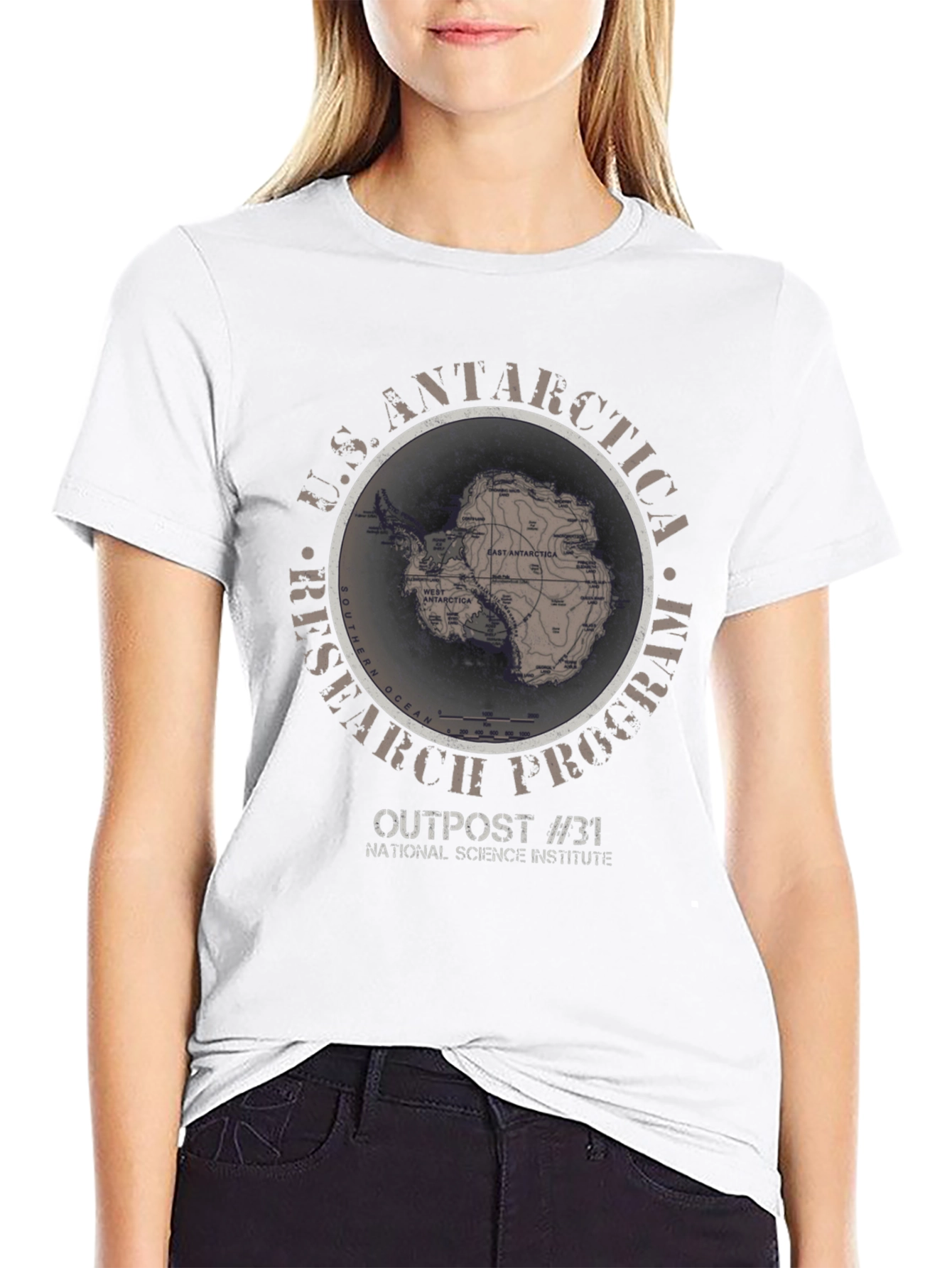 U.S. Antarctica Research Program Outpost #31 T-Shirt
