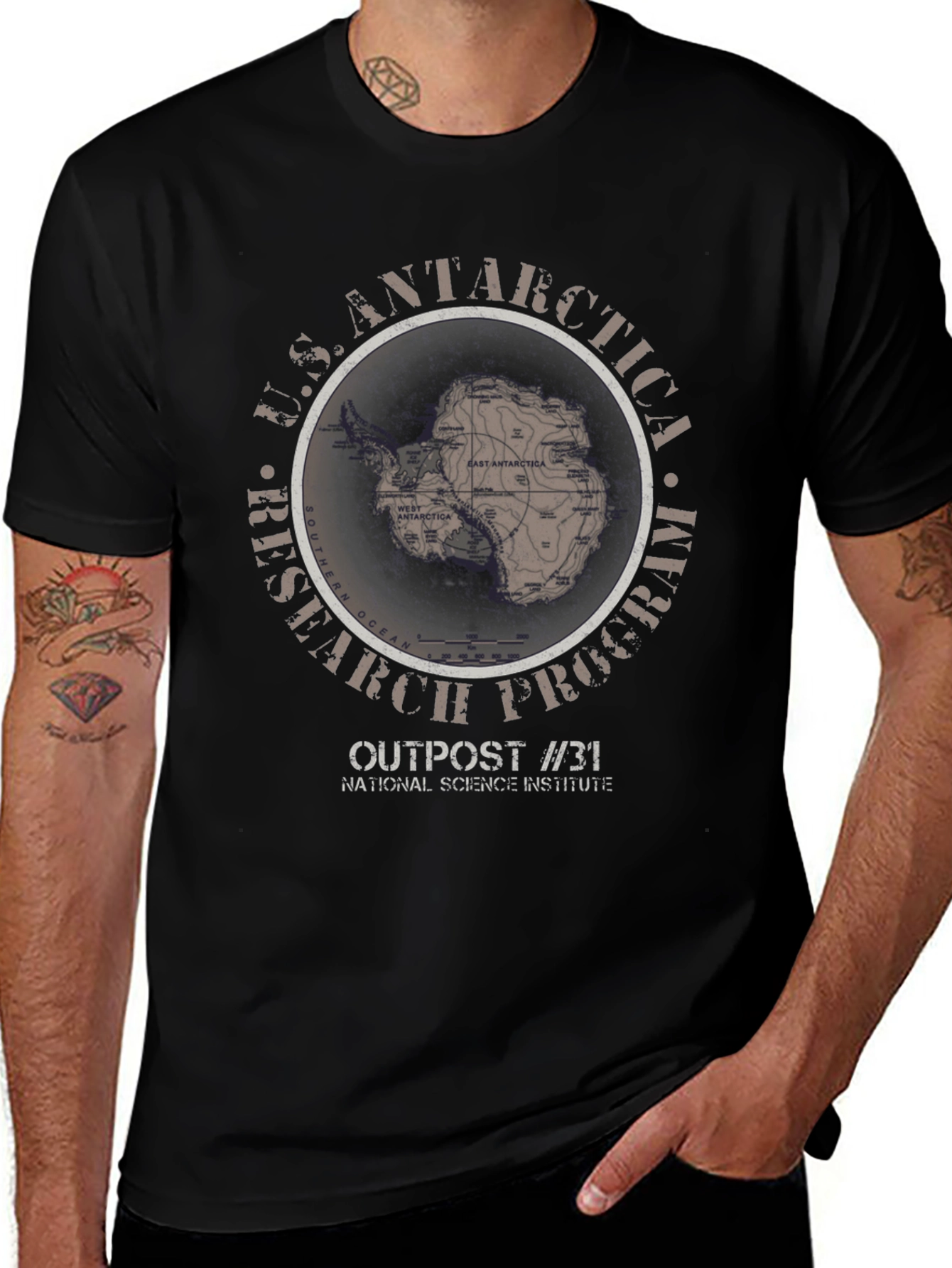 U.S. Antarctica Research Program Outpost #31 T-Shirt