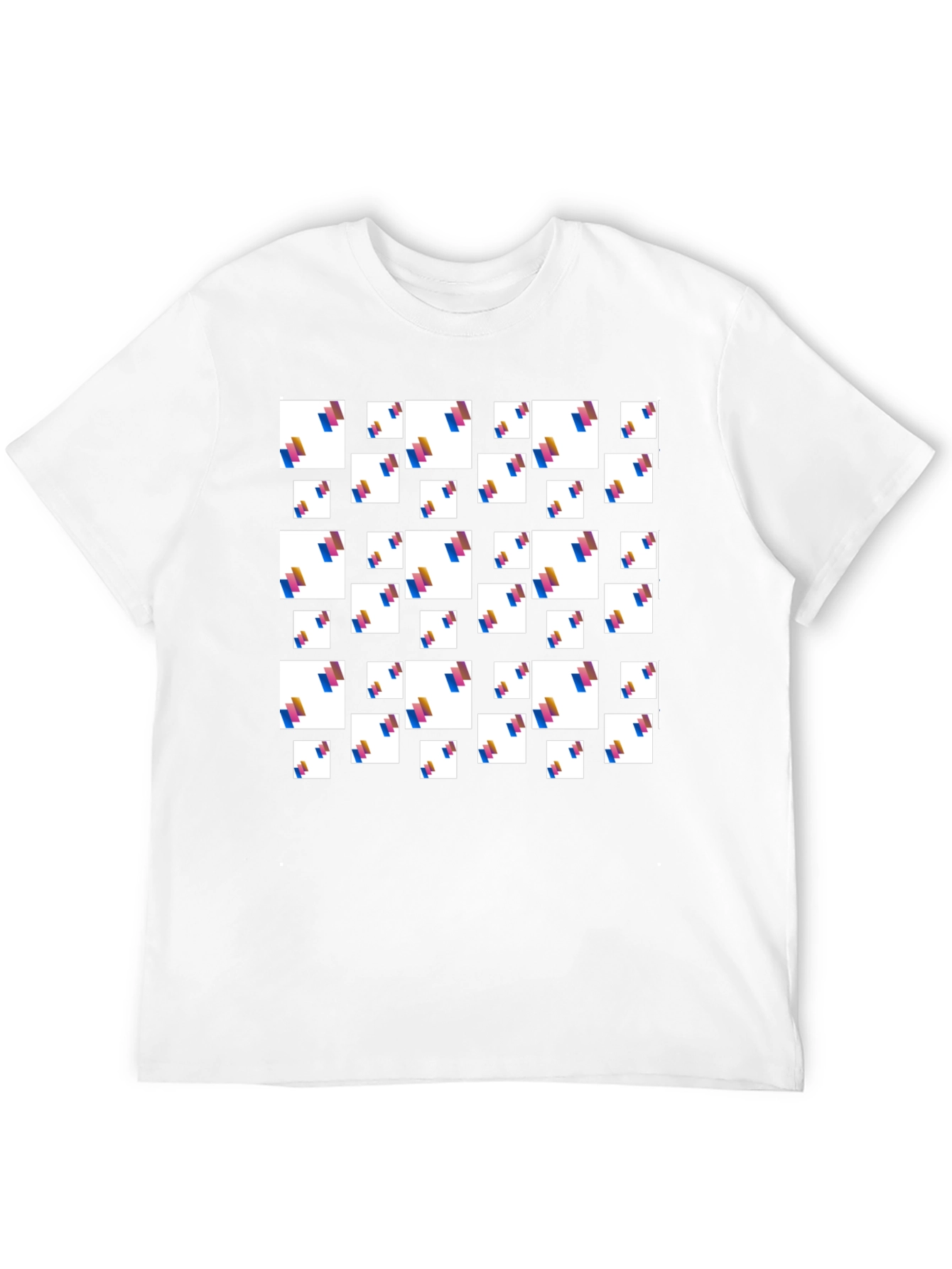 Abstract Pattern Black T-Shirt