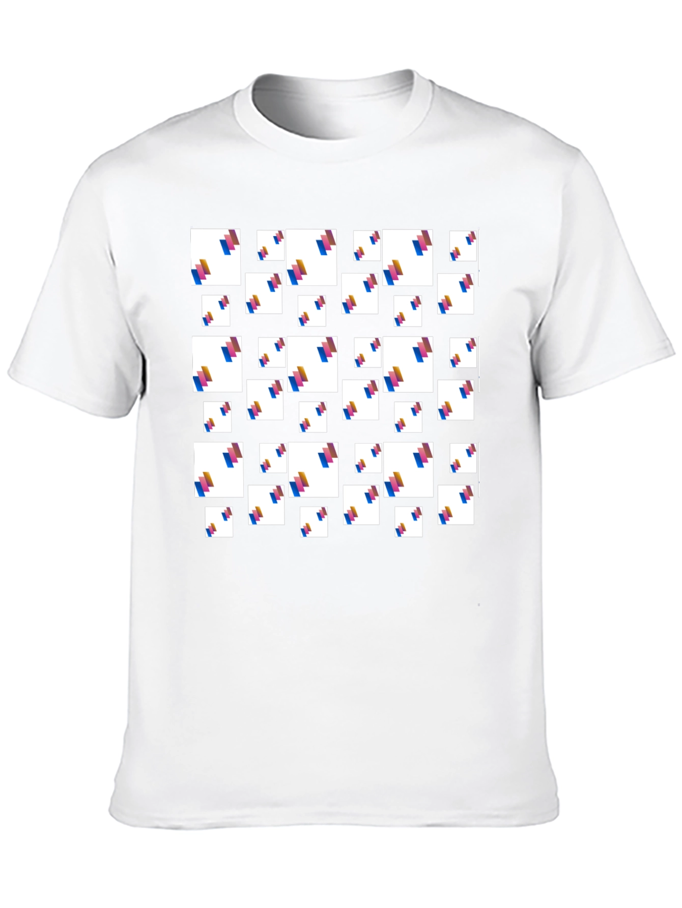 Abstract Pattern Black T-Shirt