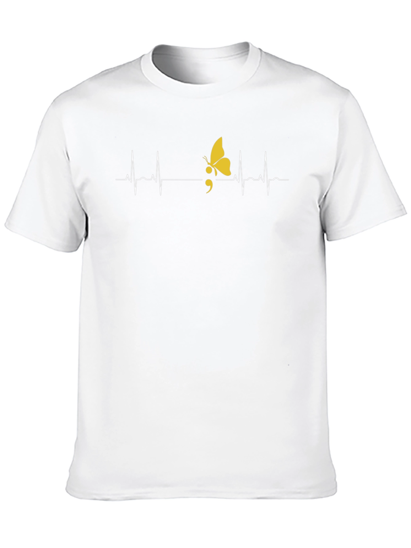 Semicolon Butterfly Graphic Tee - Mental Health Awareness