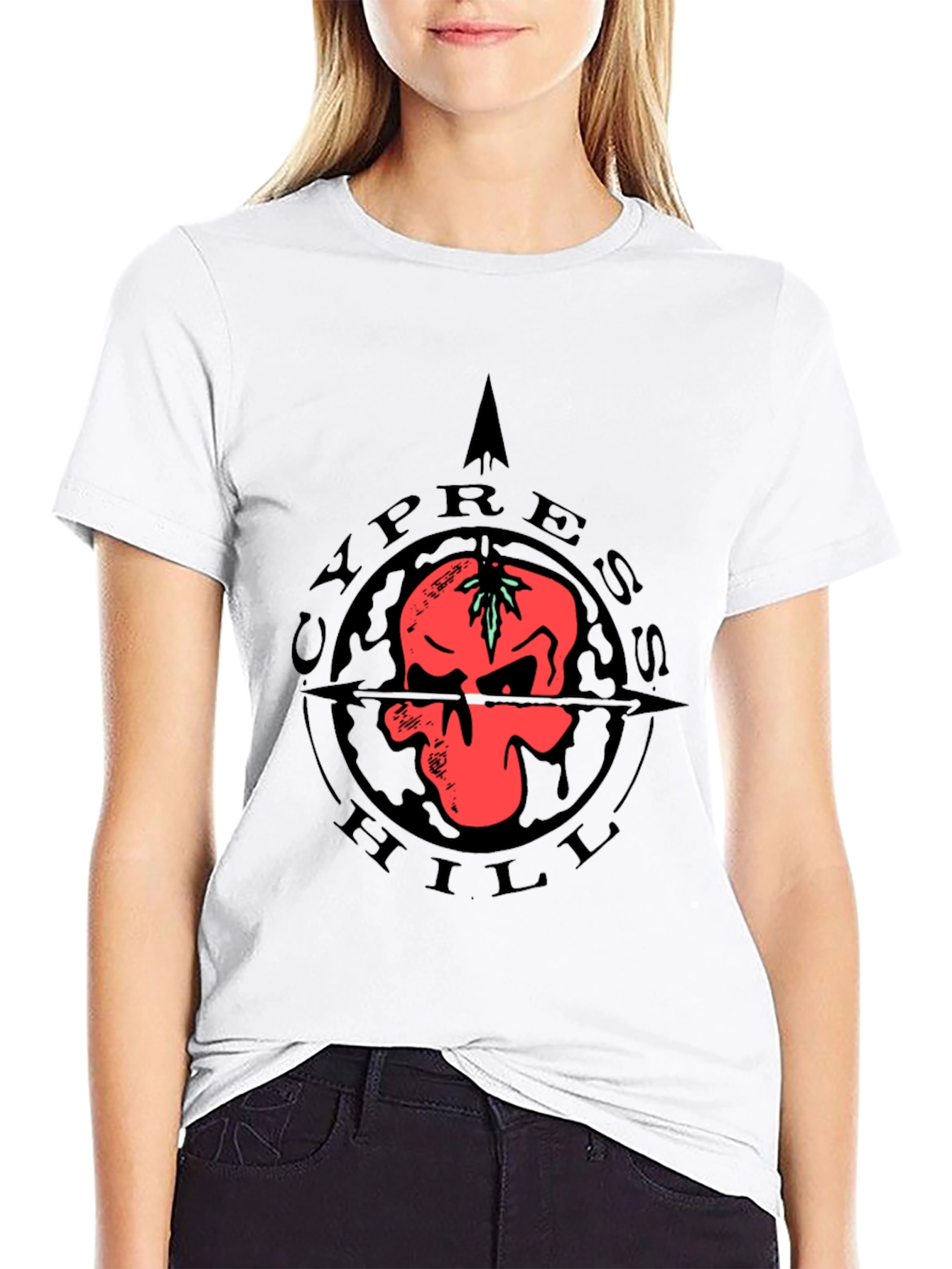 Cypress Hill Skull Graphic Tee - Black