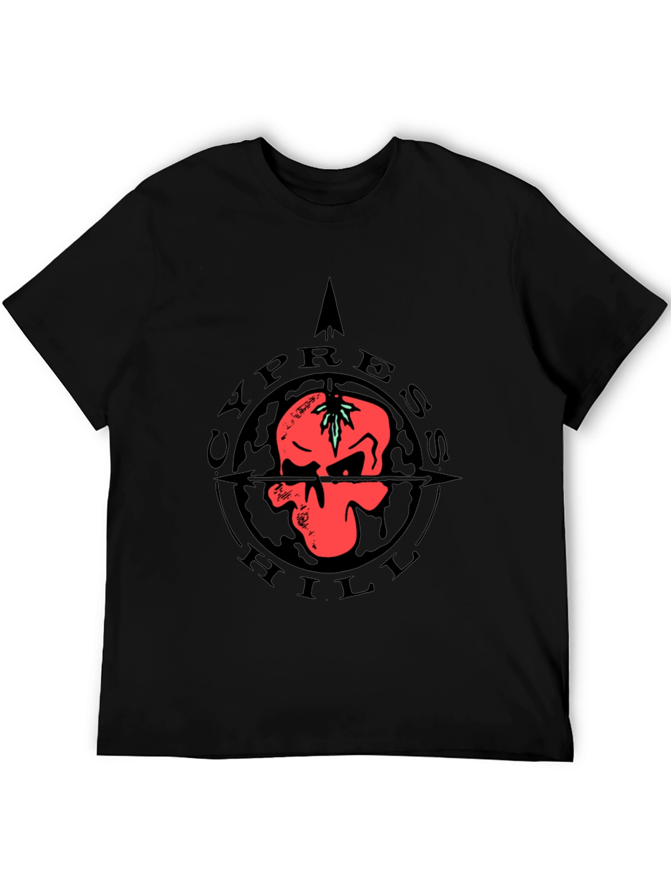 Cypress Hill Skull Graphic Tee - Black