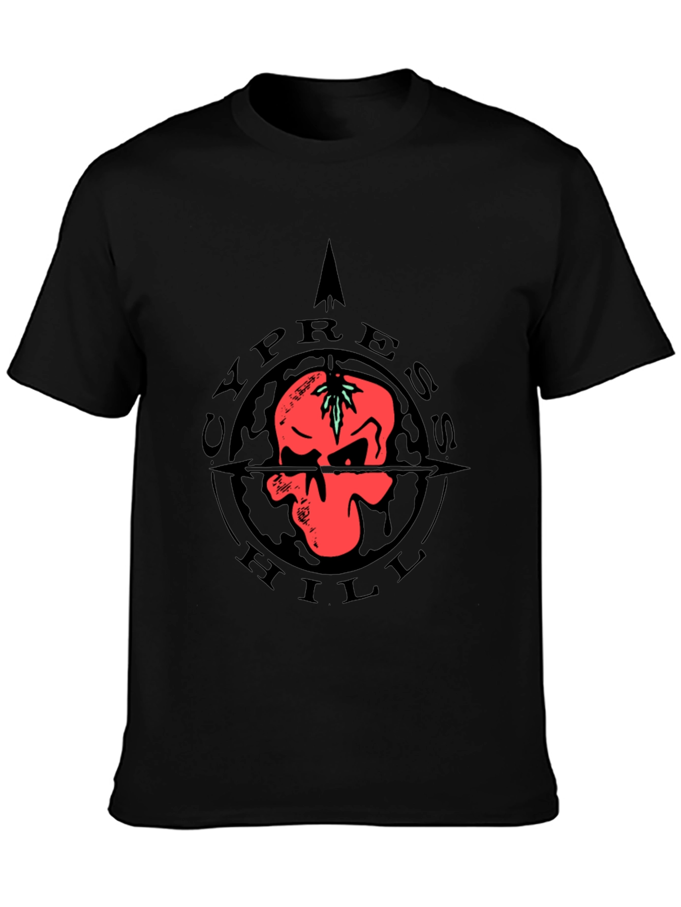 Cypress Hill Skull Graphic Tee - Black