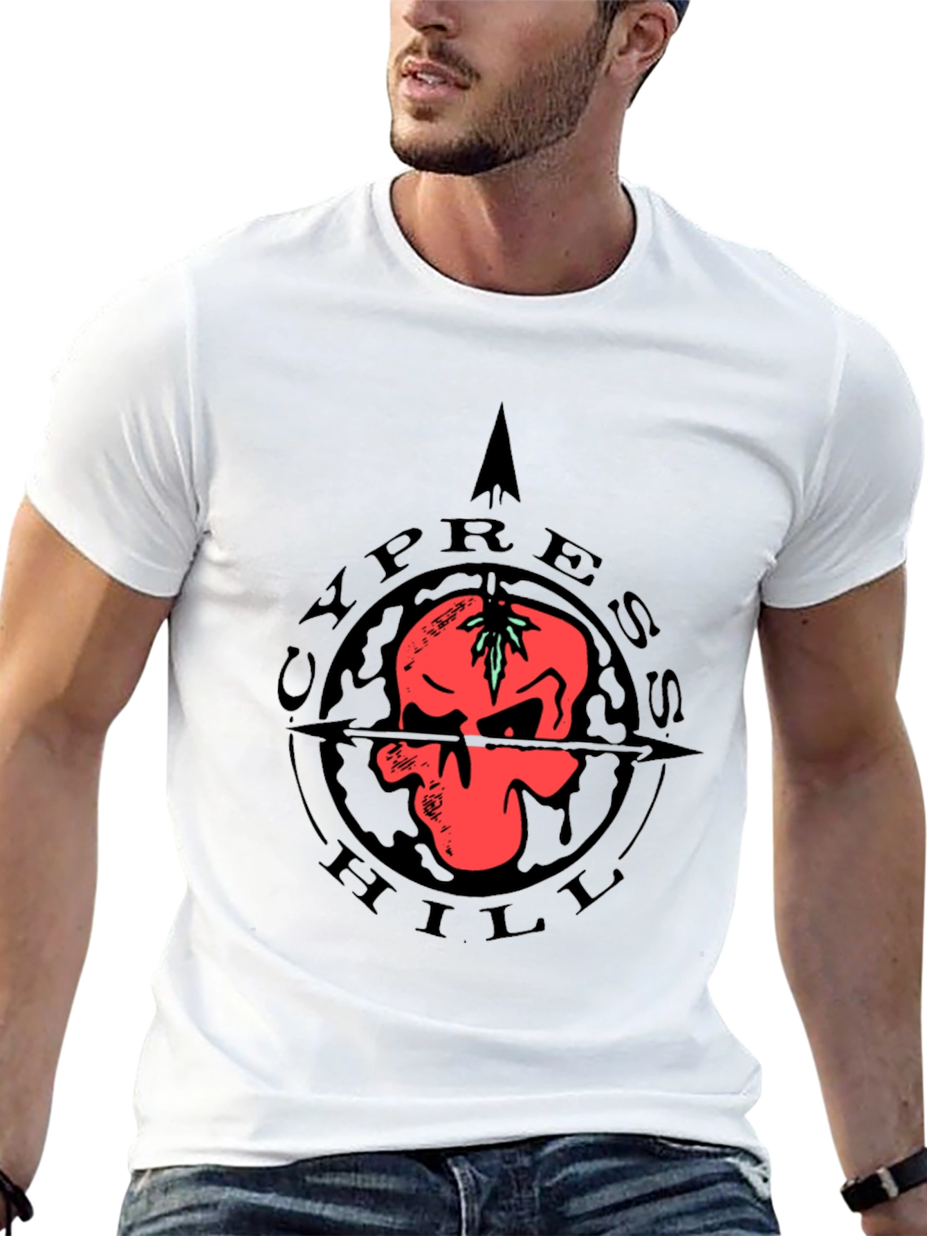 Cypress Hill Skull Graphic Tee - Black