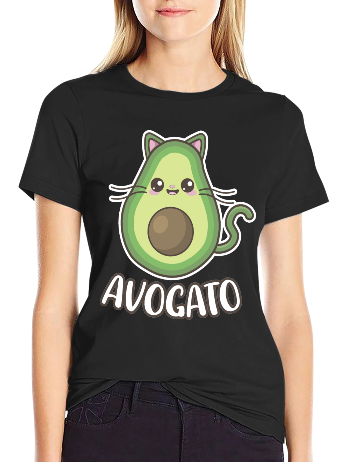 Avocato T-Shirt - Cute Avocado Cat Graphic Tee