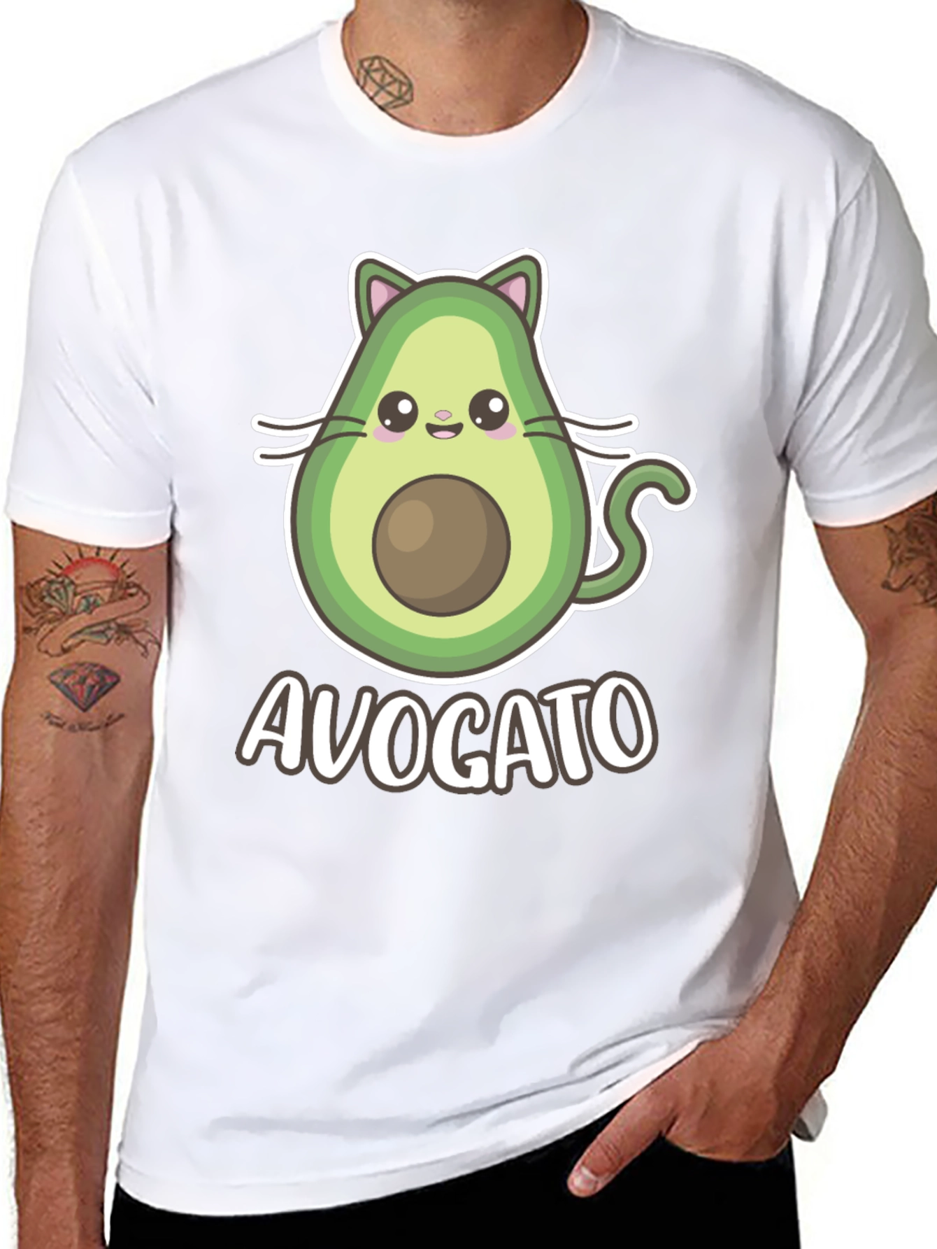 Avocato T-Shirt - Cute Avocado Cat Graphic Tee