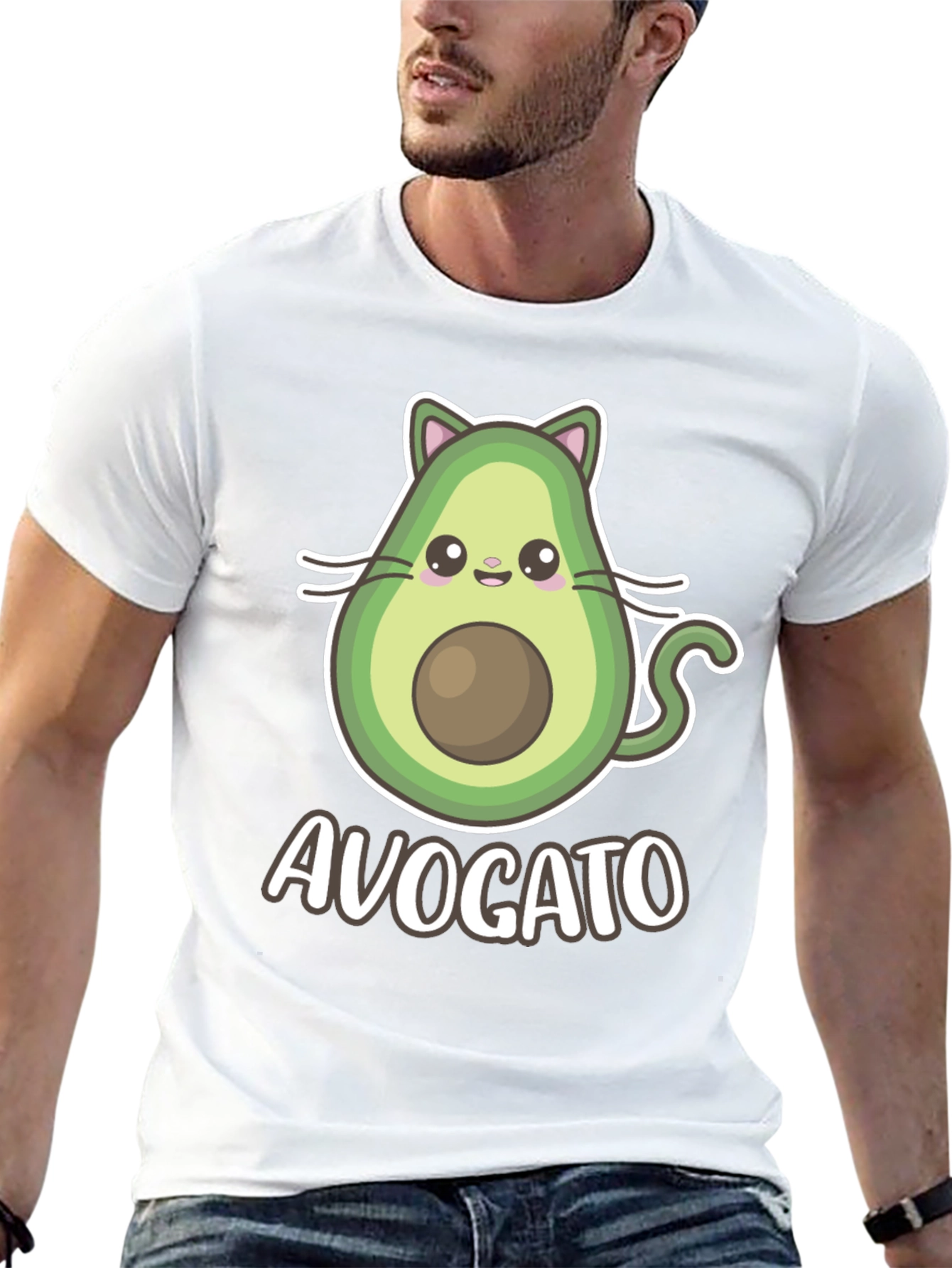 Avocato T-Shirt - Cute Avocado Cat Graphic Tee
