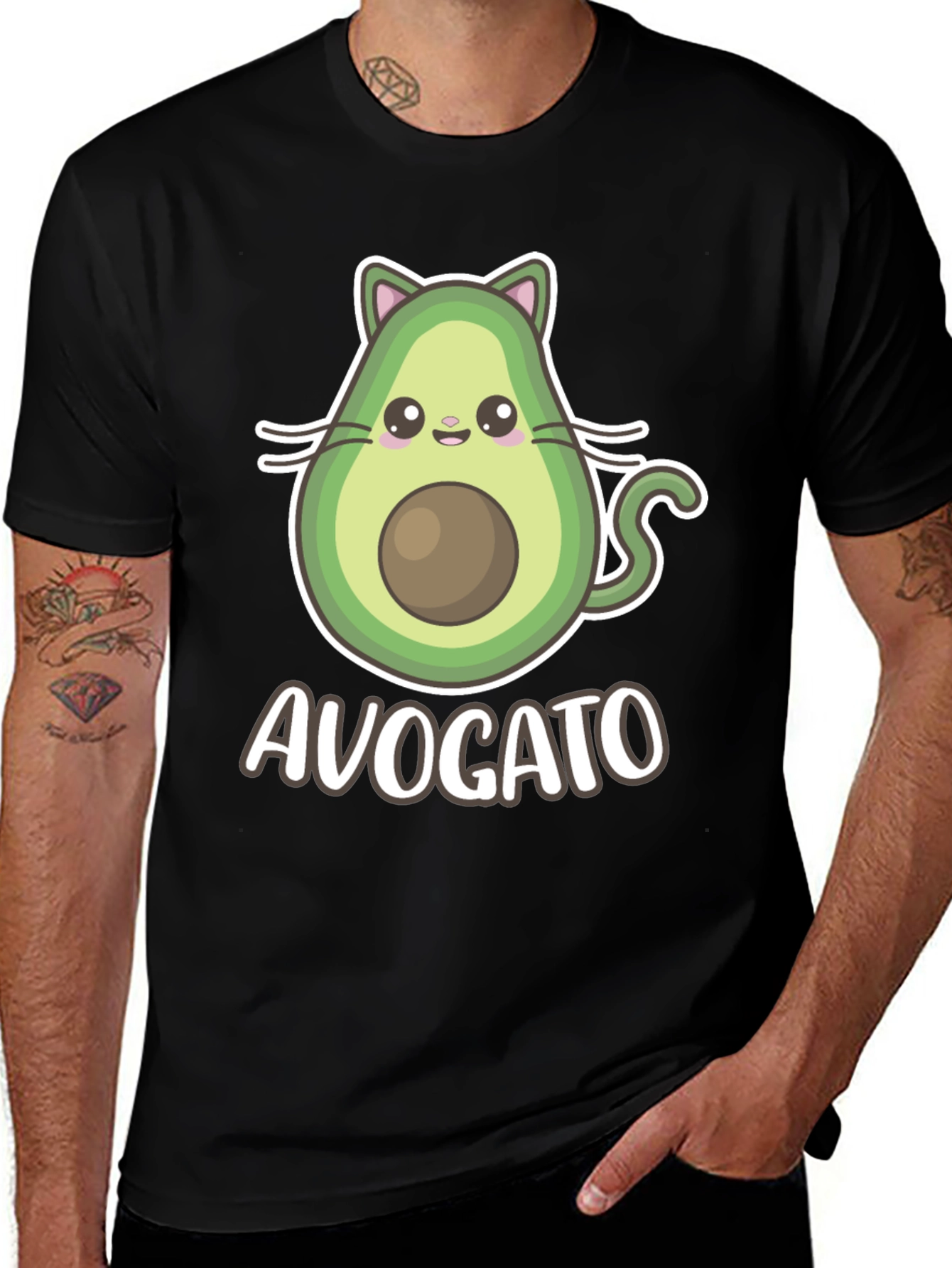 Avocato T-Shirt - Cute Avocado Cat Graphic Tee