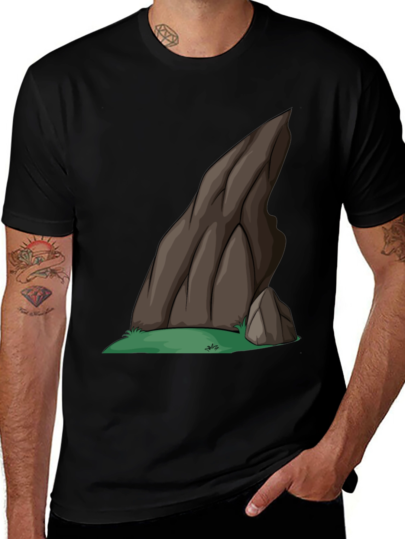 Rock Graphic Black T-Shirt