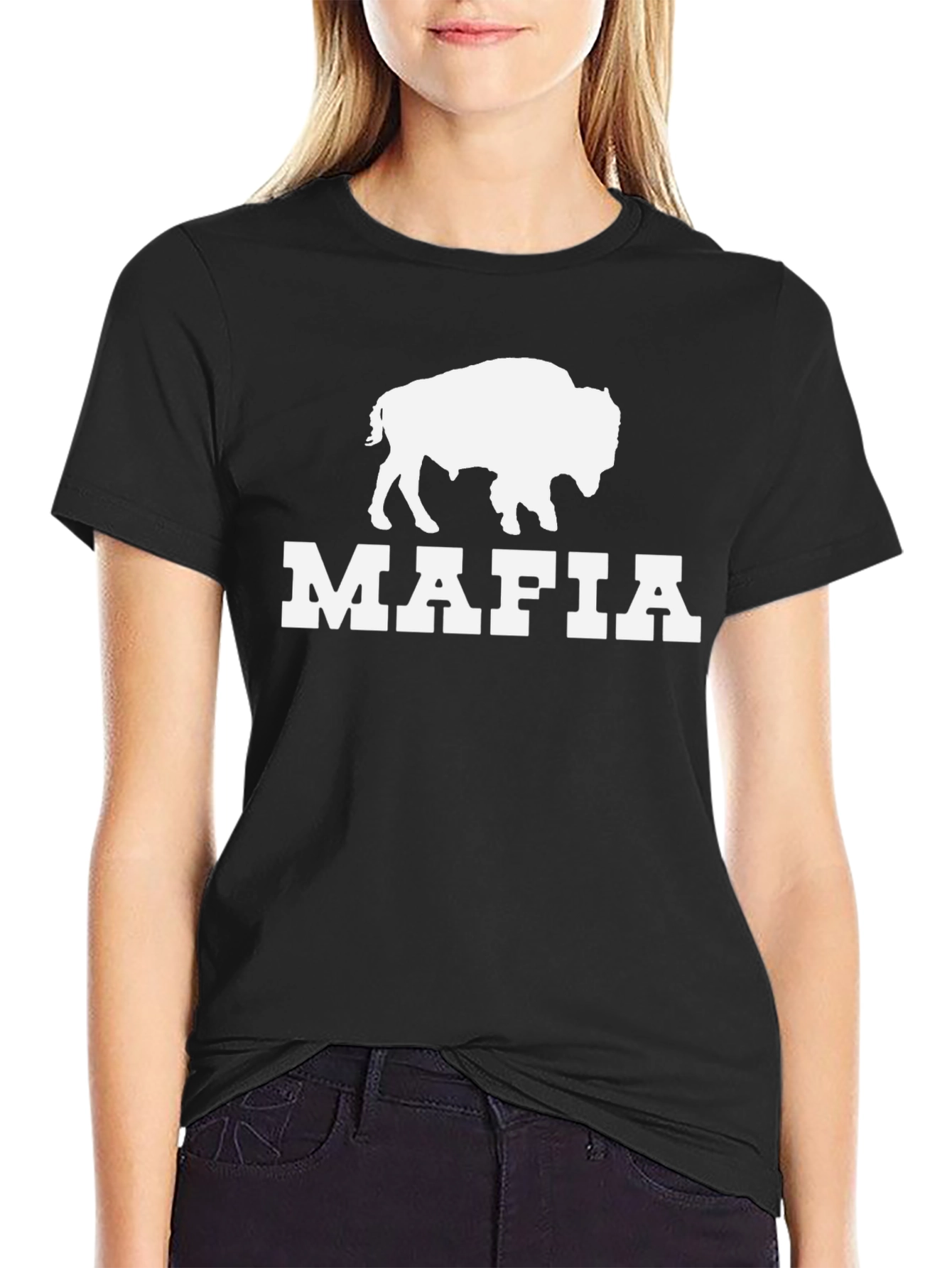 Buffalo Mafia Graphic T-Shirt - Black