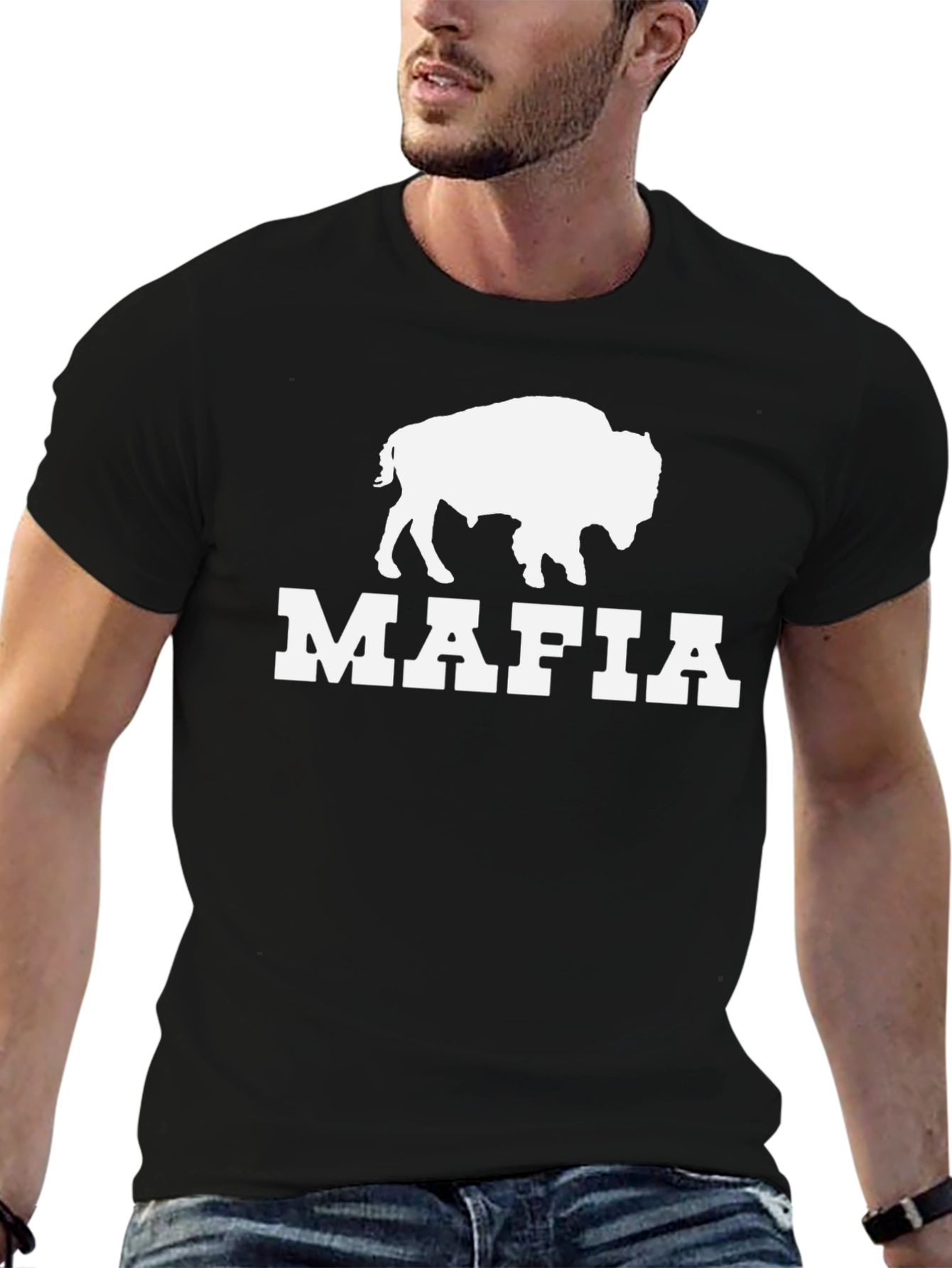 Buffalo Mafia Graphic T-Shirt - Black