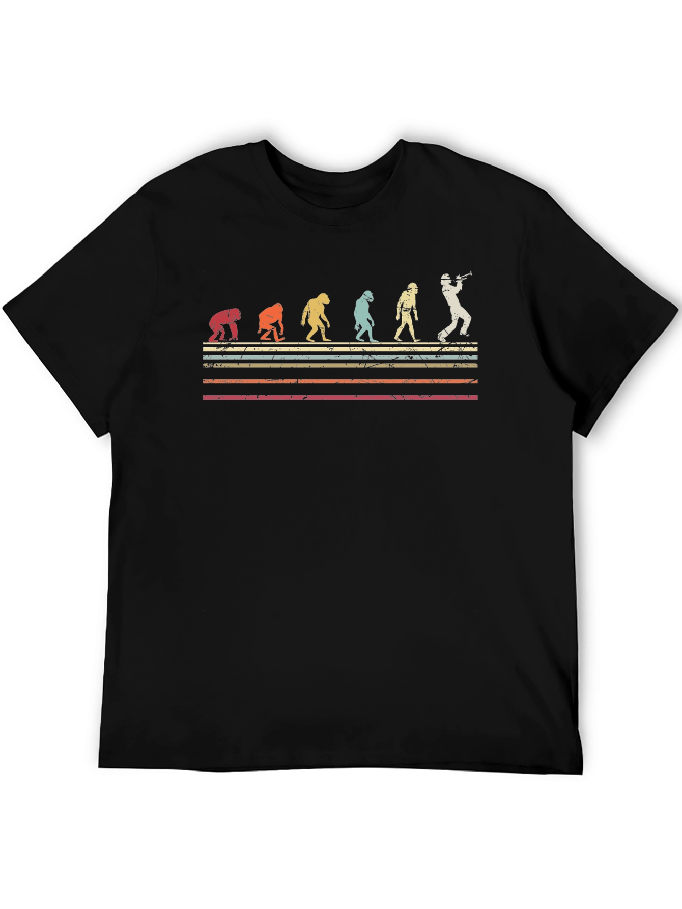 Evolution of Baseball Black T-Shirt