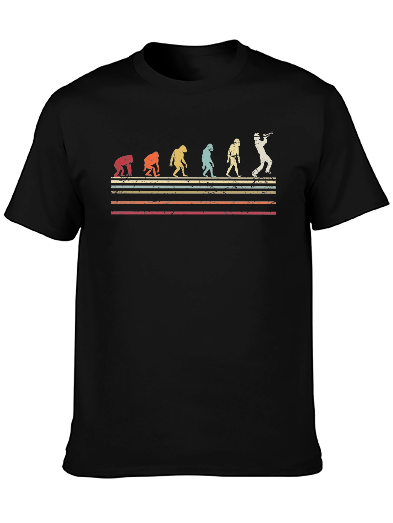Evolution of Baseball Black T-Shirt