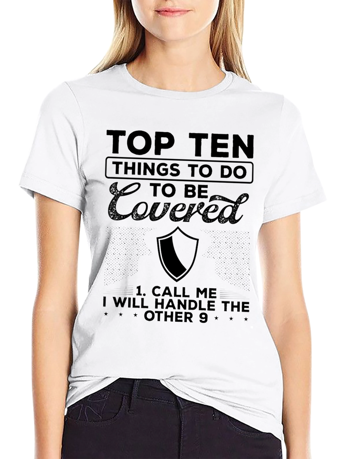 Top Ten Things To Do Covered T-Shirt