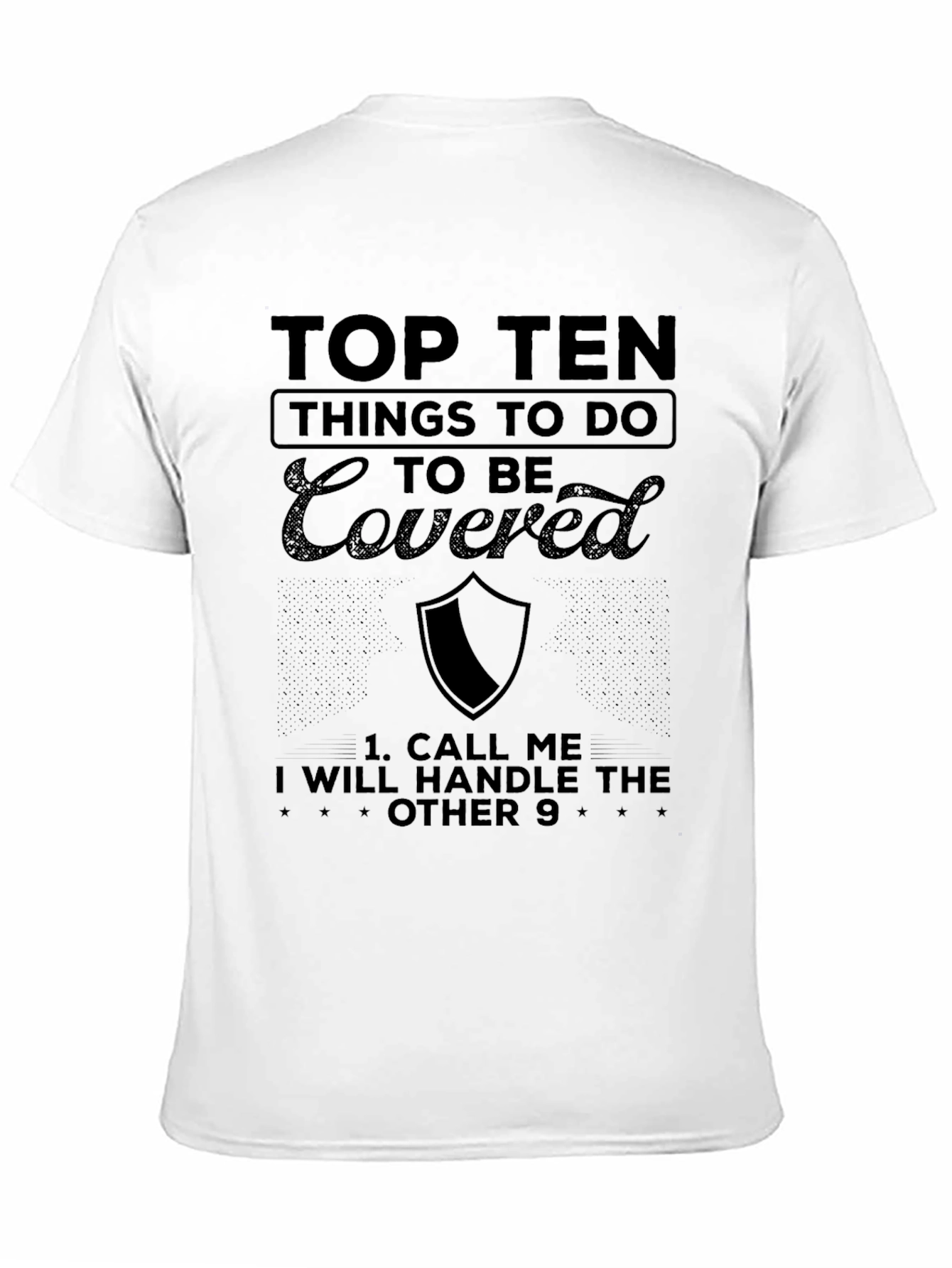 Top Ten Things To Do Covered T-Shirt