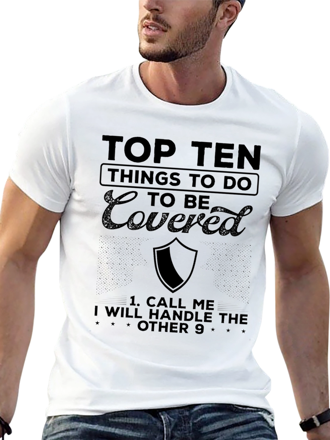 Top Ten Things To Do Covered T-Shirt