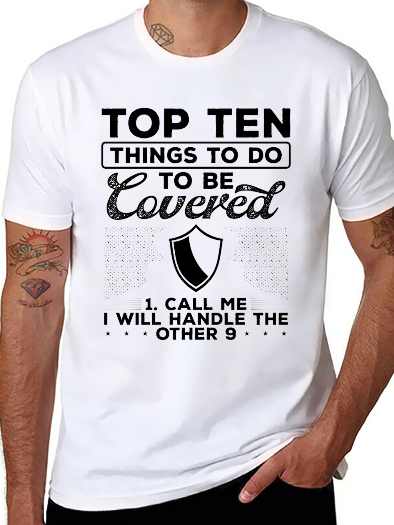 Top Ten Things To Do Covered T-Shirt
