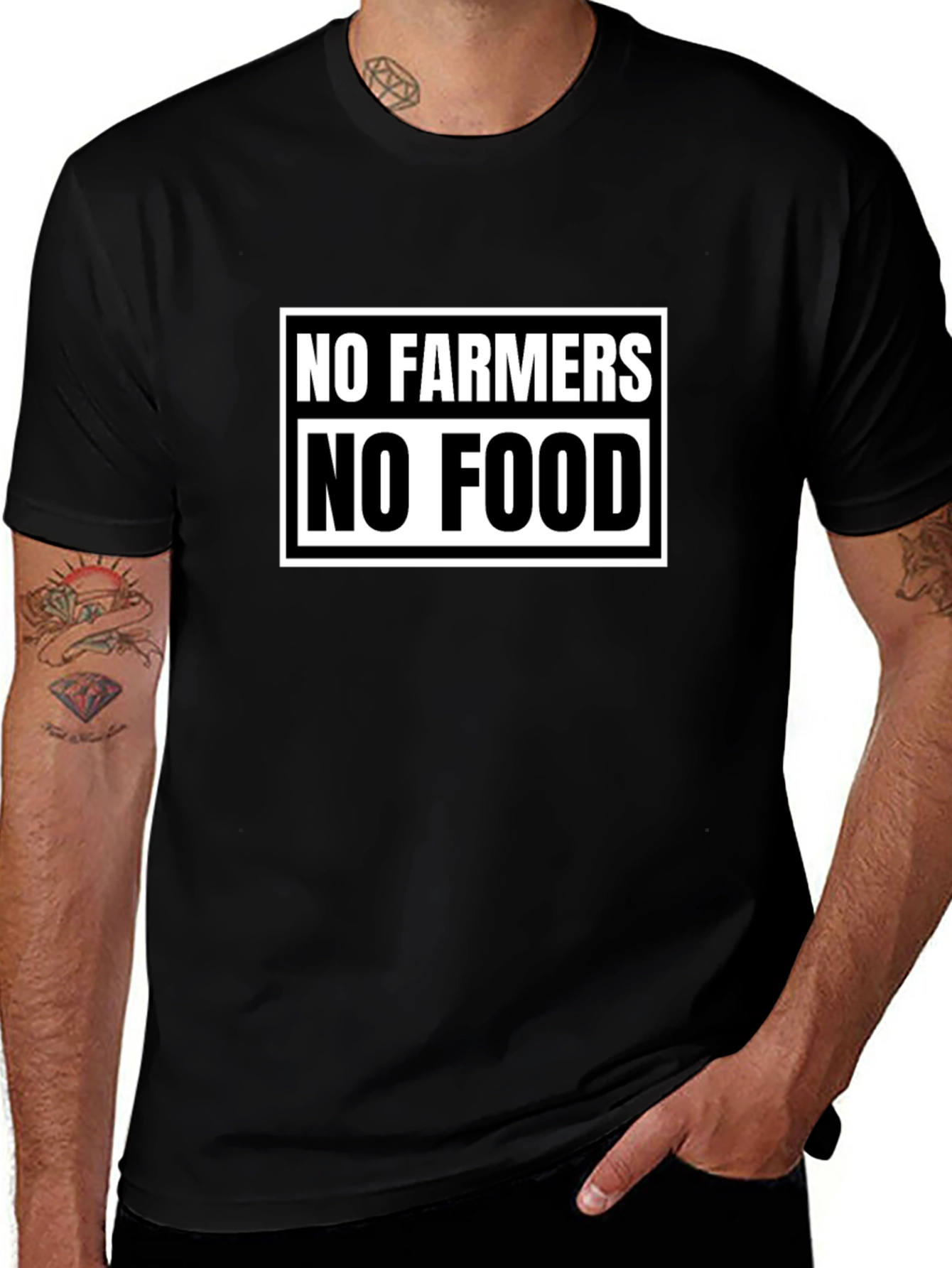 No Farmers No Food Graphic Tee
