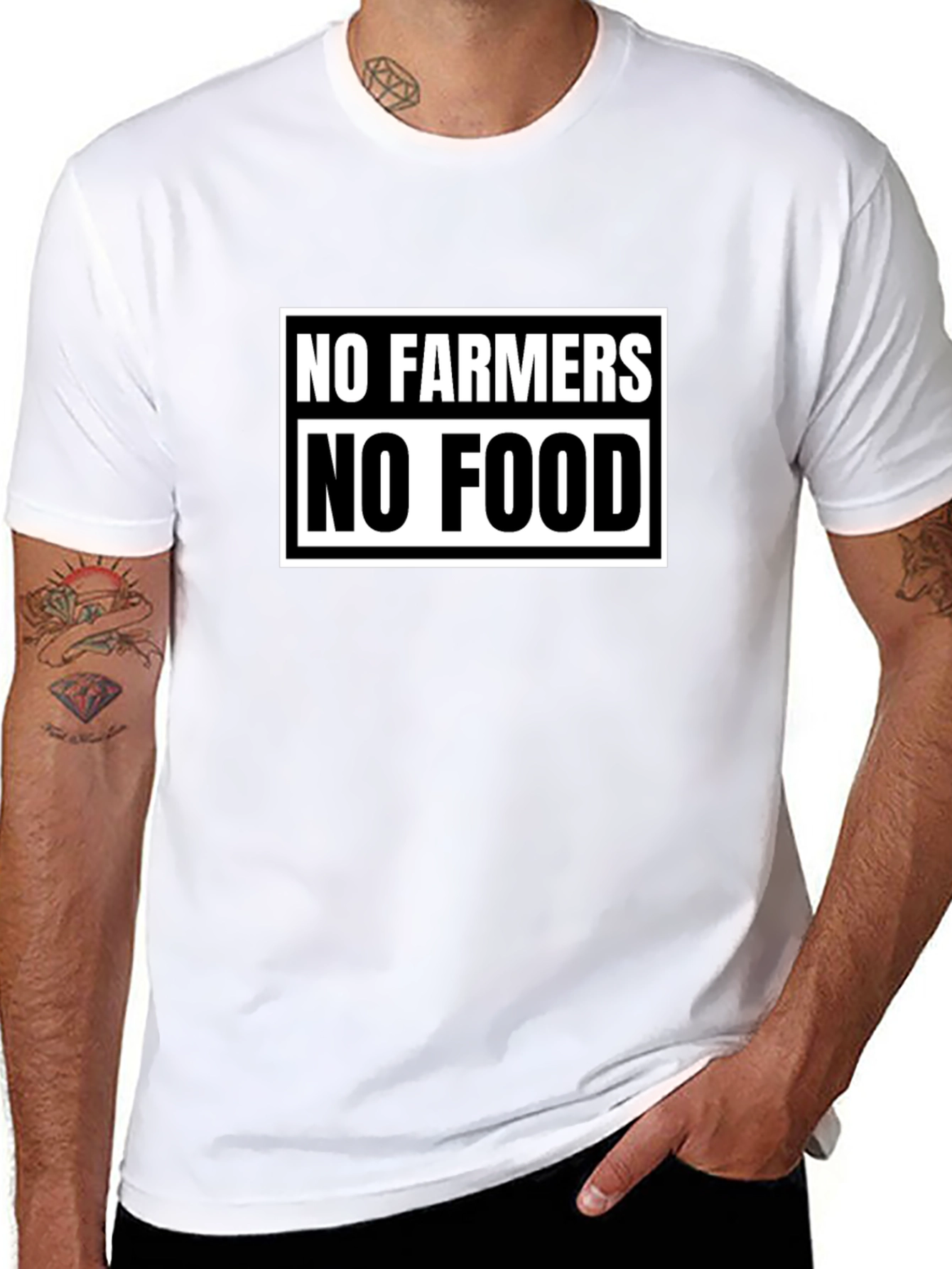 No Farmers No Food Graphic Tee