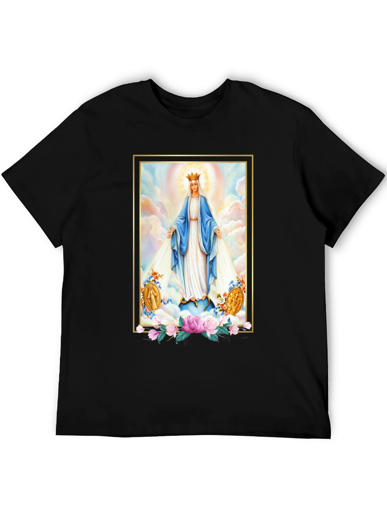 Virgin Mary Graphic Tee - Divine Comfort