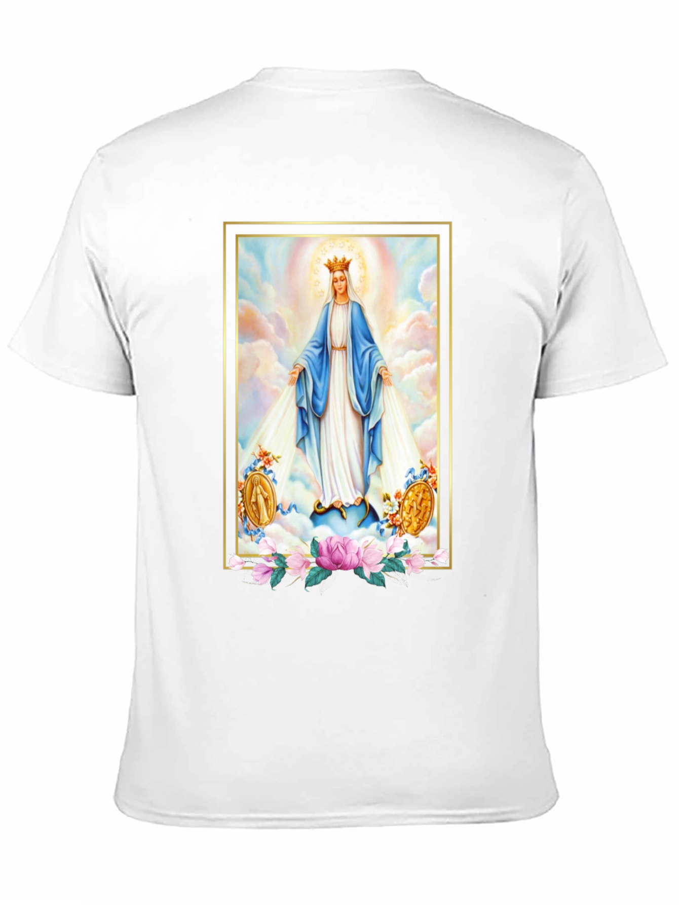 Virgin Mary Graphic Tee - Divine Comfort